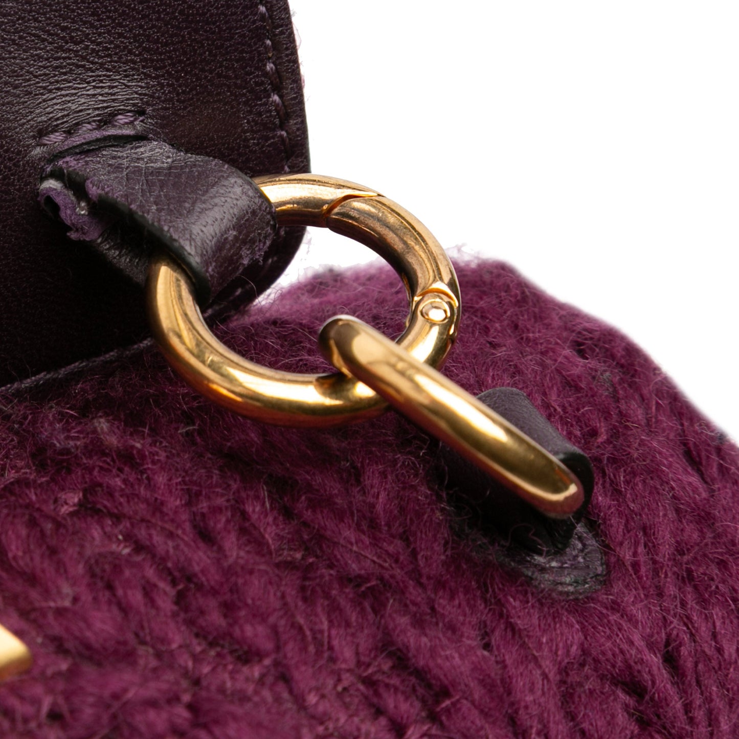 Valentino Large Knit Roman Stud Satchel