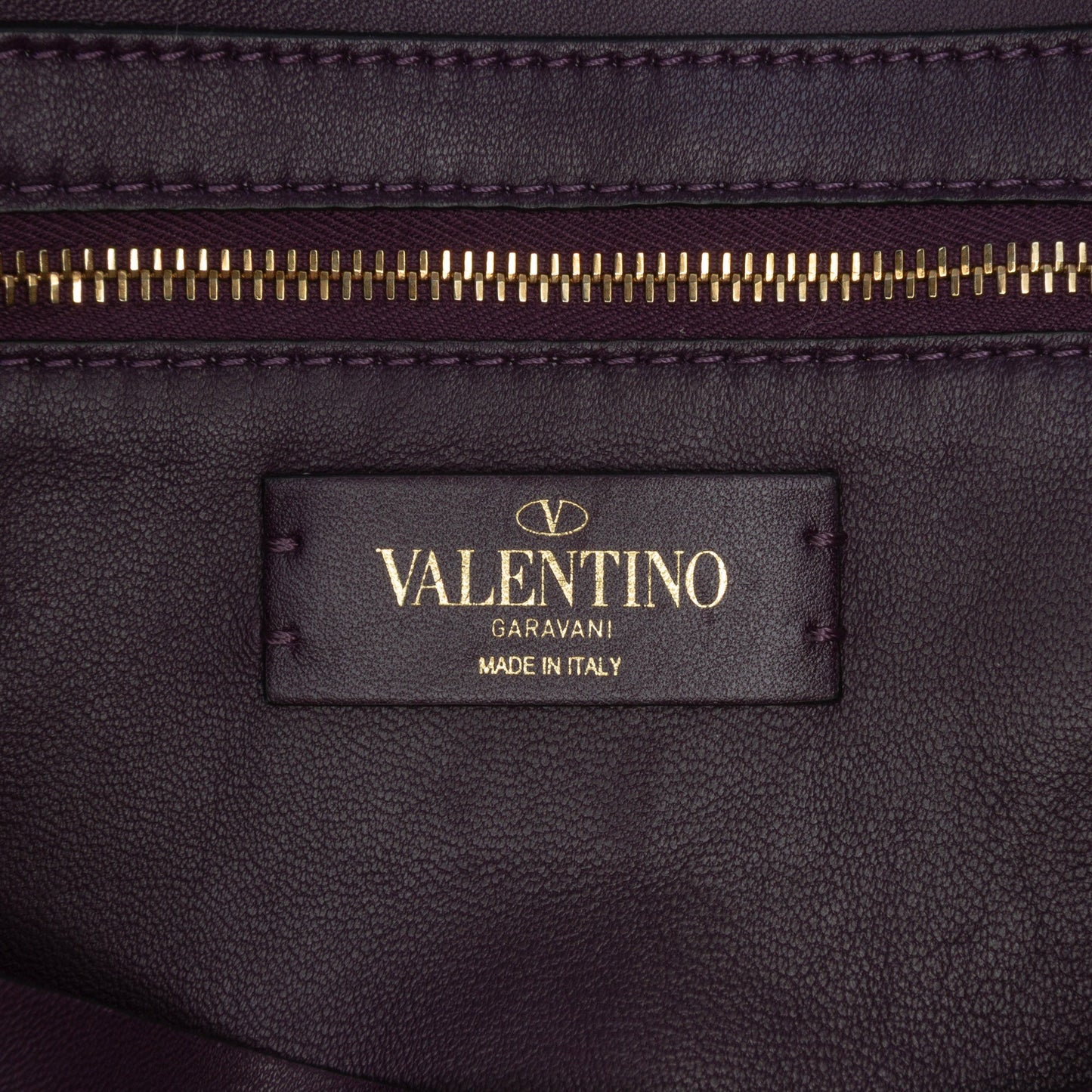 Valentino Large Knit Roman Stud Satchel