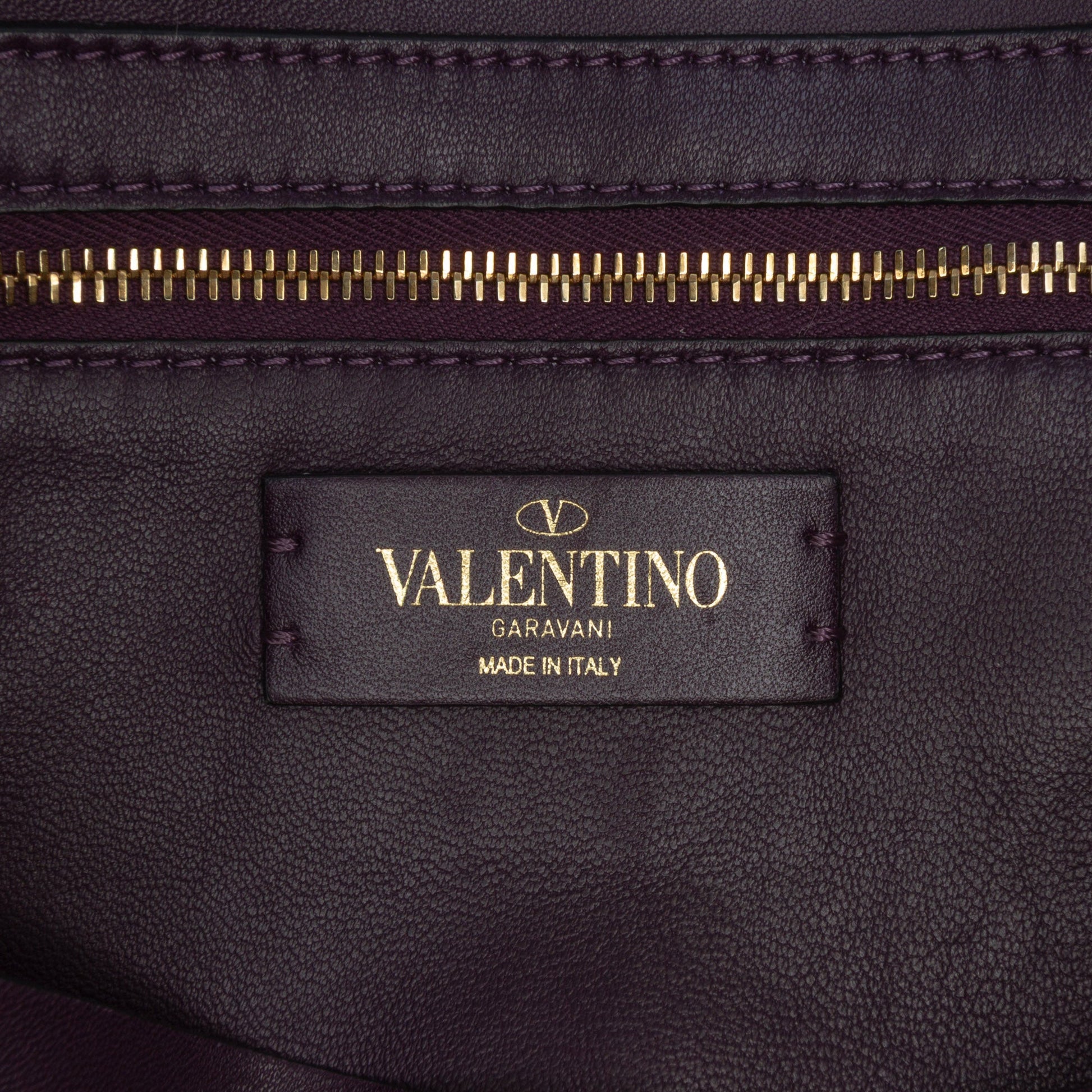 Valentino Large Knit Roman Stud Satchel