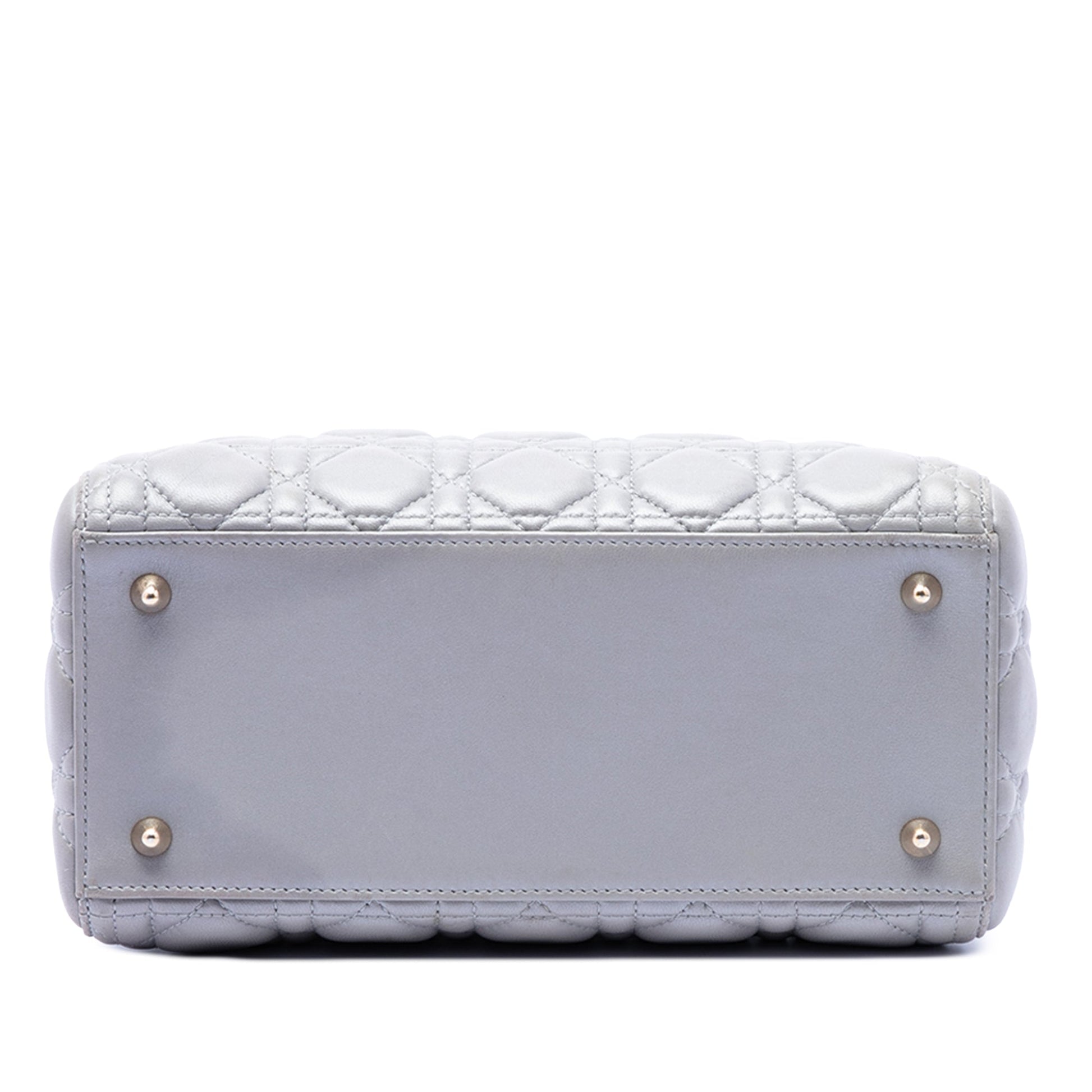 Dior Medium Pearlescent Lambskin Cannage Lady Dior