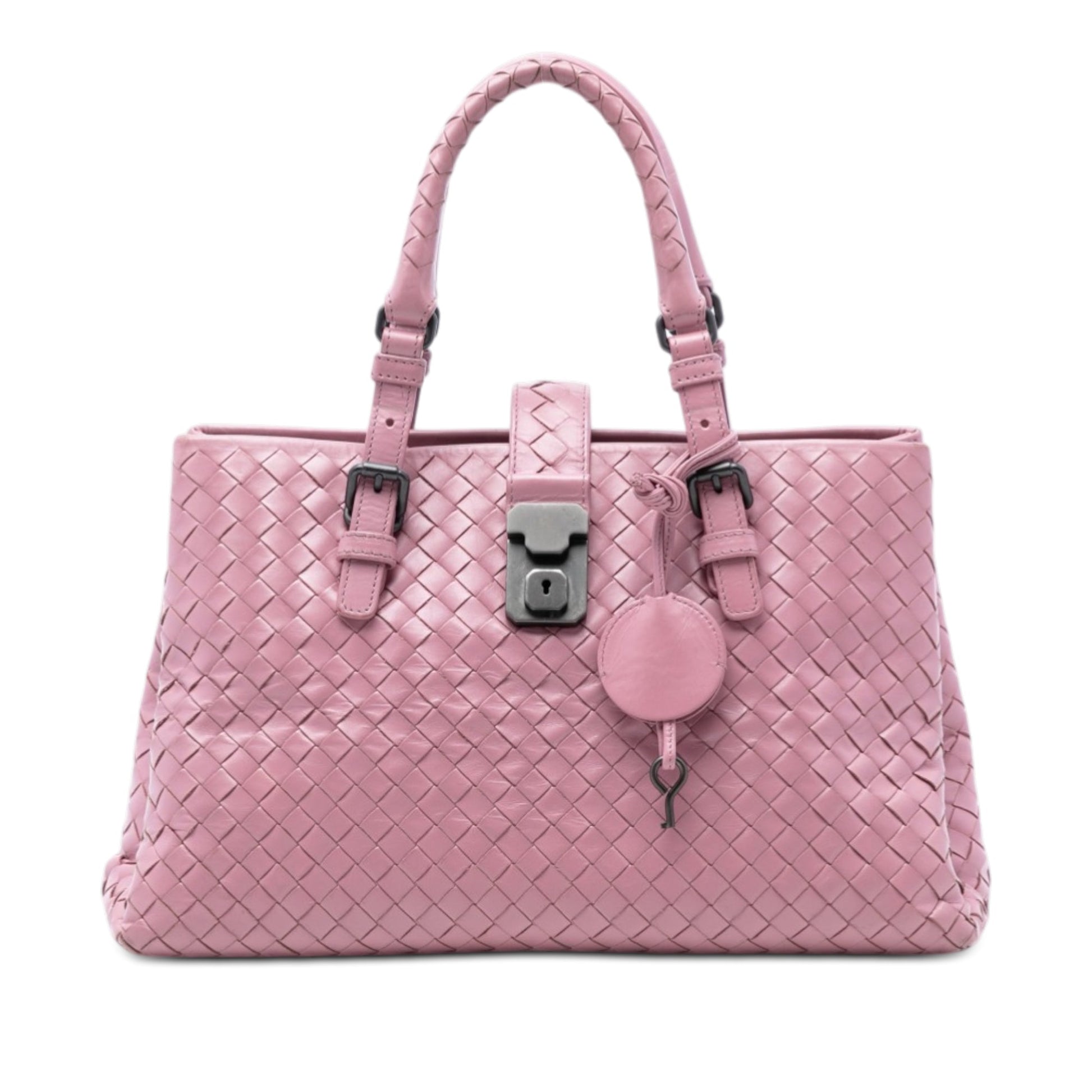 Bottega Veneta Small Nappa Intrecciato Roma Satchel