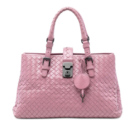 Bottega Veneta Small Nappa Intrecciato Roma Satchel