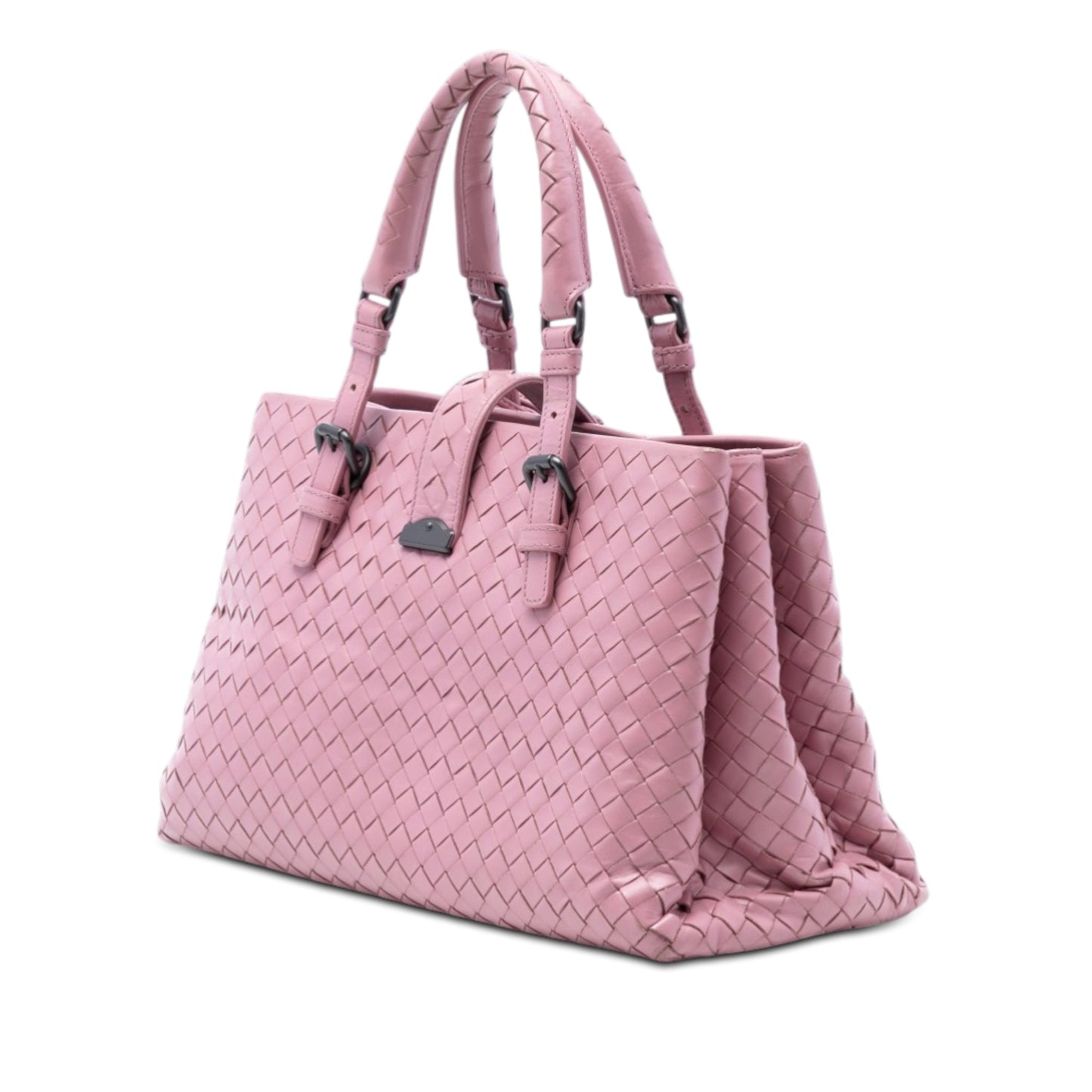 Bottega Veneta Small Nappa Intrecciato Roma Satchel