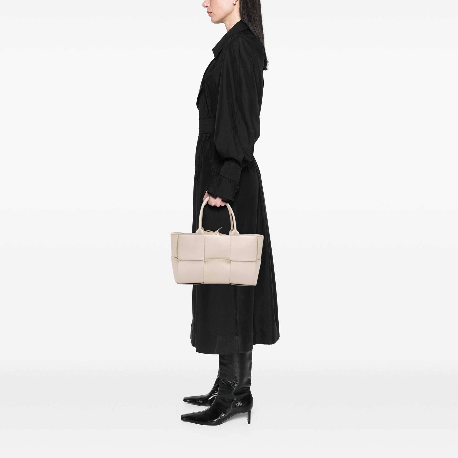 Bottega Veneta Small Nappa Maxi Intrecciato Arco Tote