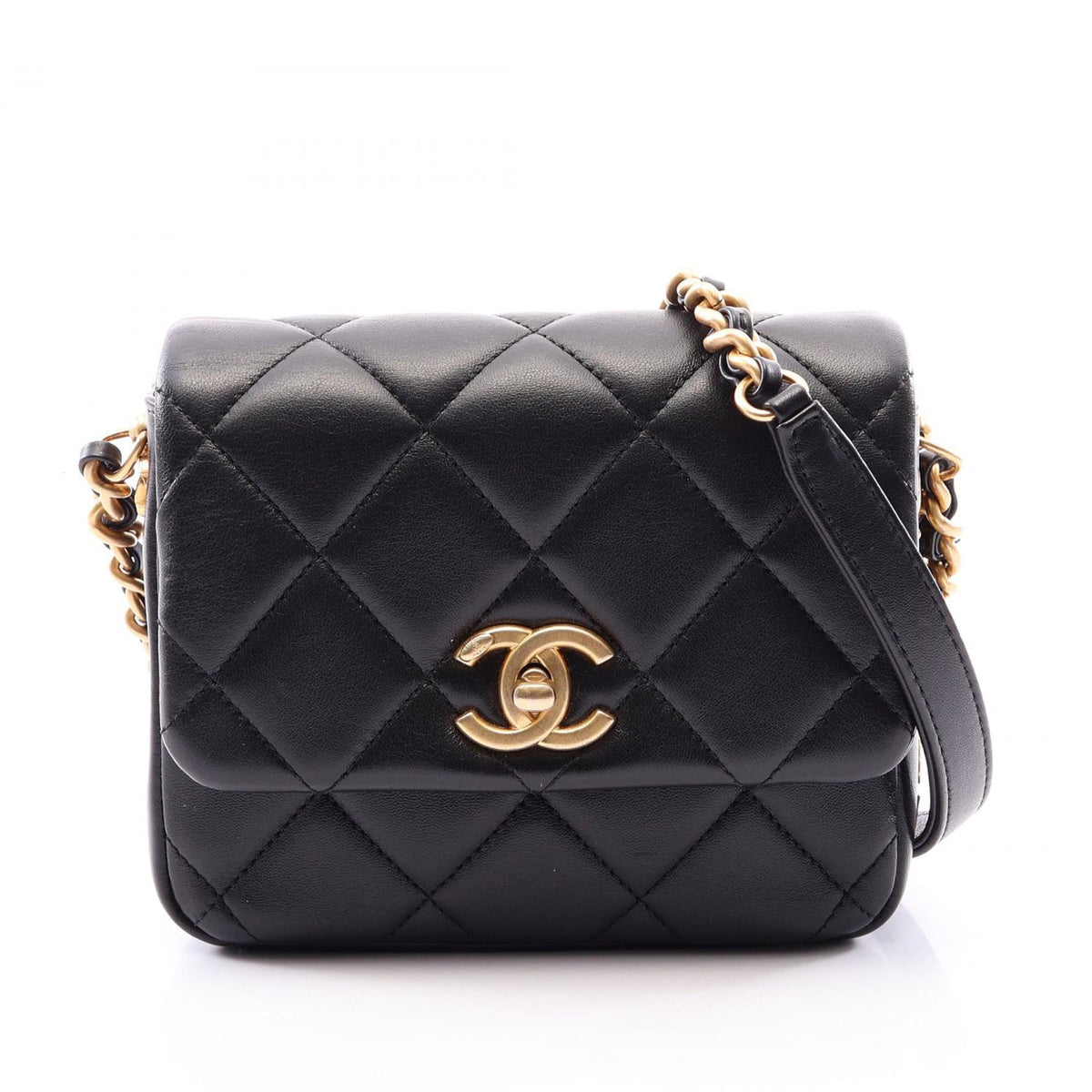 Chanel Mini Quilted Lambskin Side Note Flap