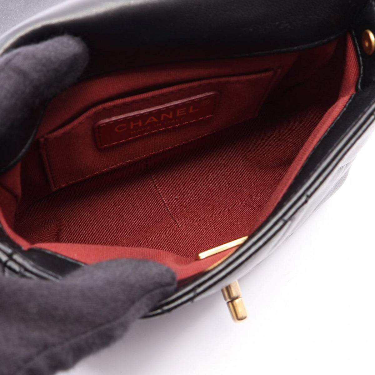 Chanel Mini Quilted Lambskin Side Note Flap
