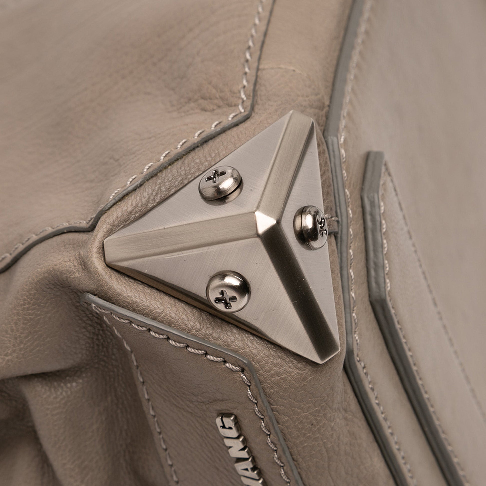 Leather Fold Over Trunk Adele Clutch