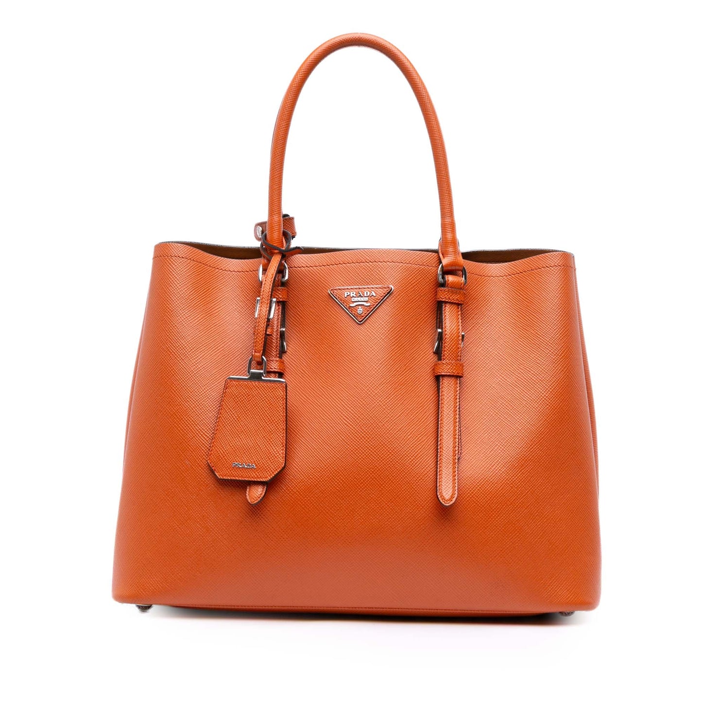 Prada Medium Saffiano Cuir Double Satchel