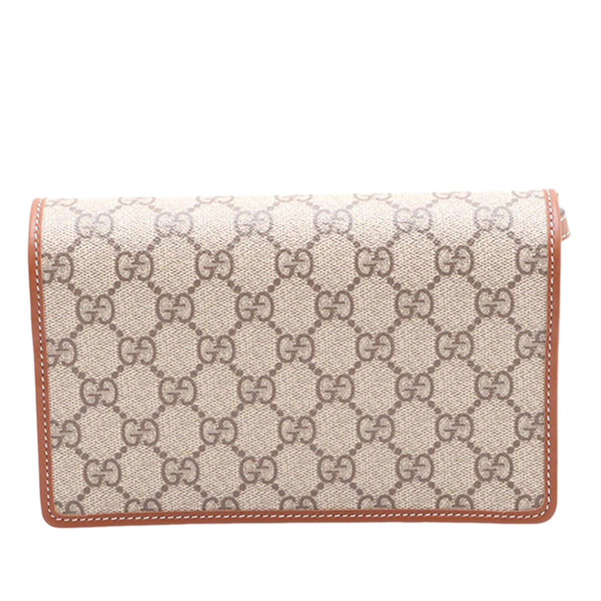 Gucci GG Supreme Emblem Wallet on Strap