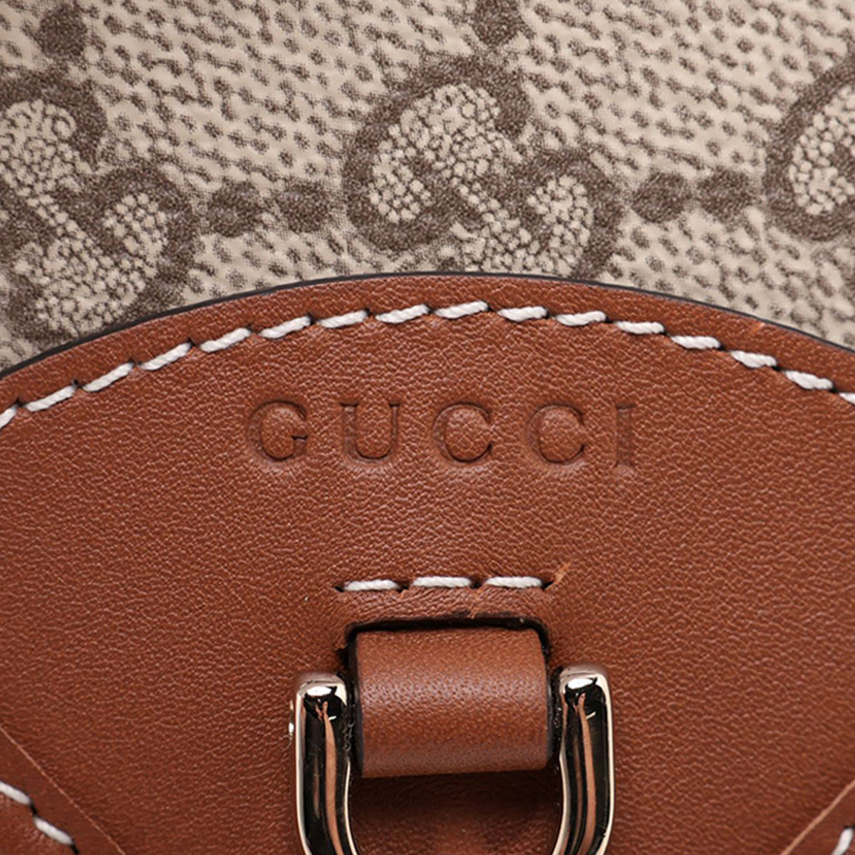 Gucci GG Supreme Emblem Wallet on Strap