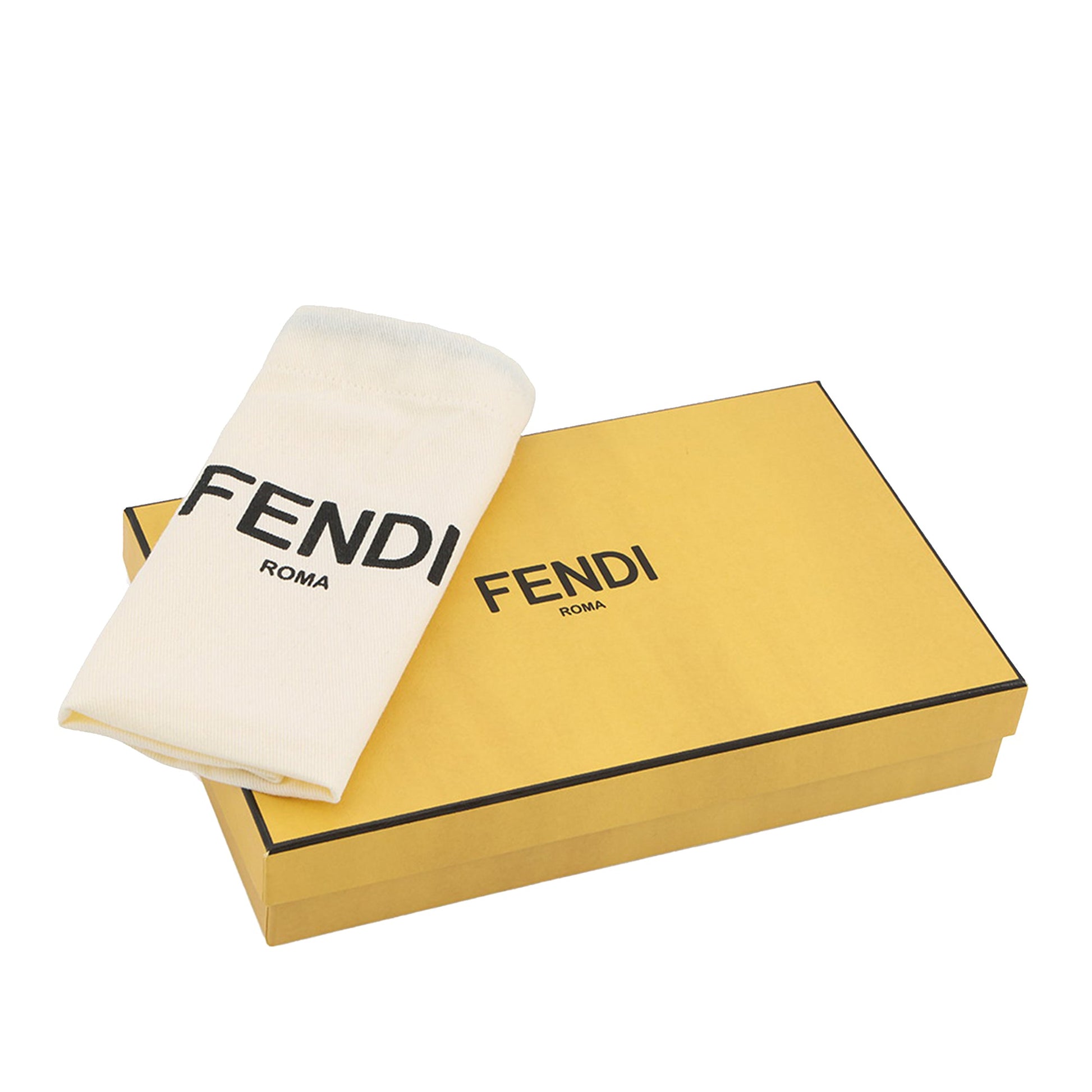 Fendi Silk Baguette Phone Pouch Satchel