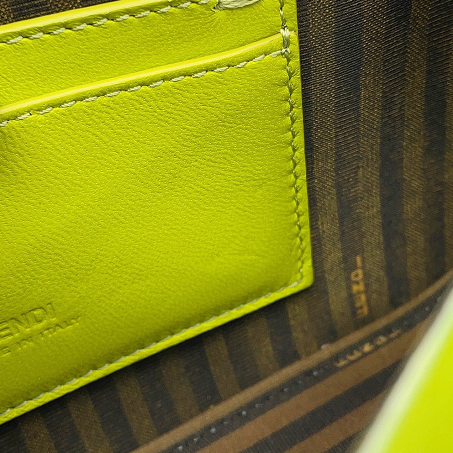 Fendi Silk Baguette Phone Pouch Satchel