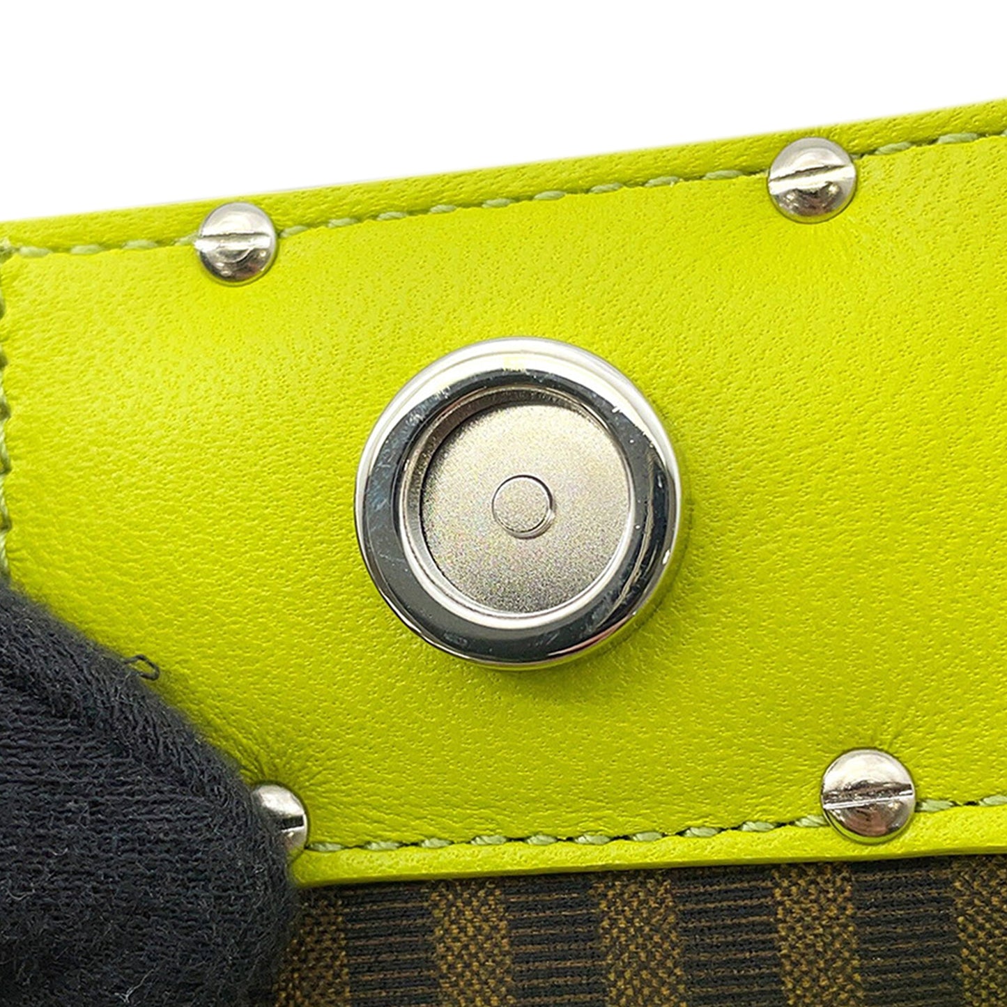 Fendi Silk Baguette Phone Pouch Satchel