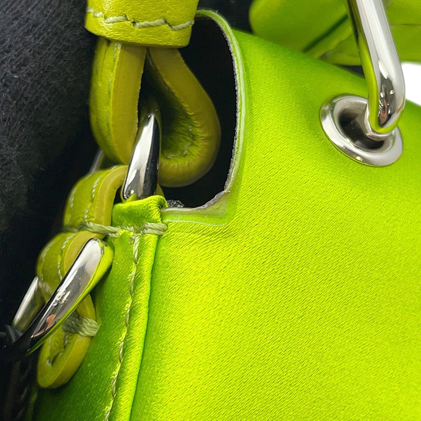 Fendi Silk Baguette Phone Pouch Satchel