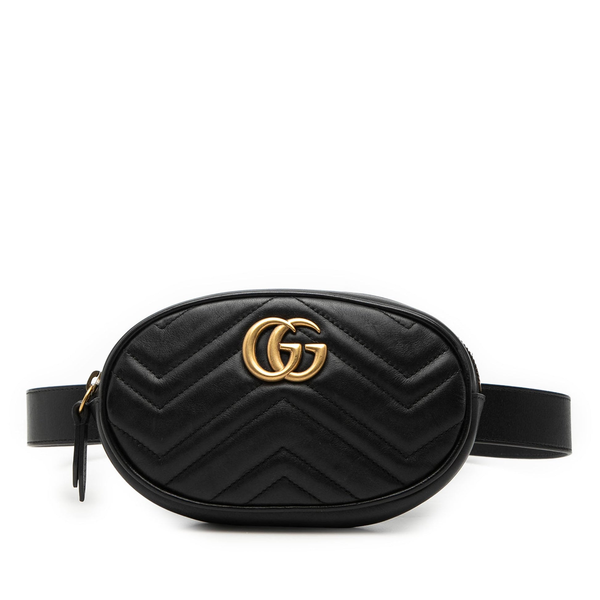 Gucci GG Marmont Matelasse Leather Belt Bag