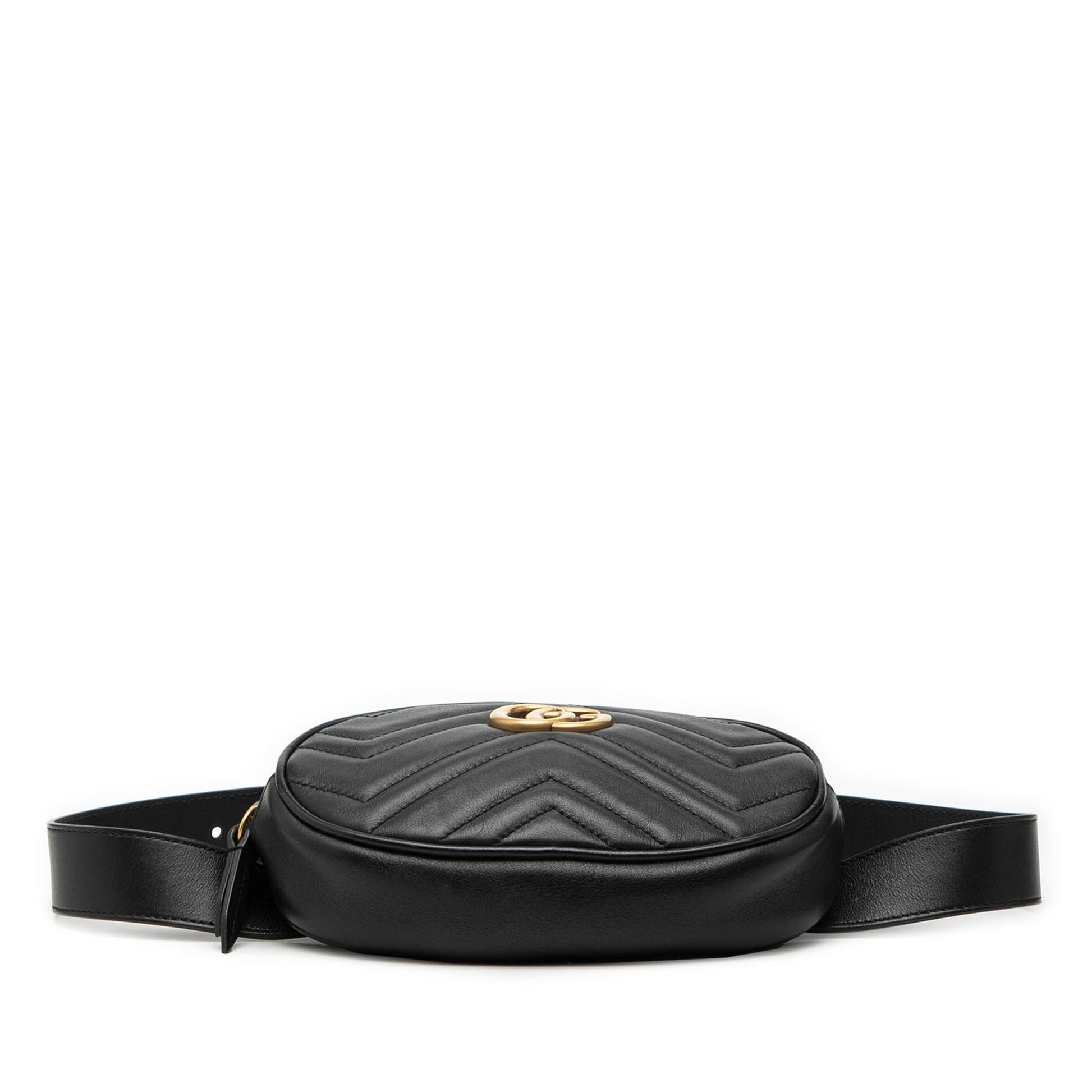 Gucci GG Marmont Matelasse Leather Belt Bag