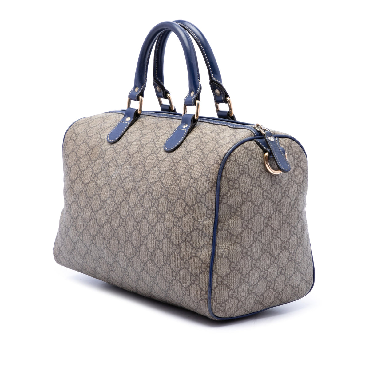 Gucci Unicef Medium GG Supreme American Flag Joy Boston Bag — Beige