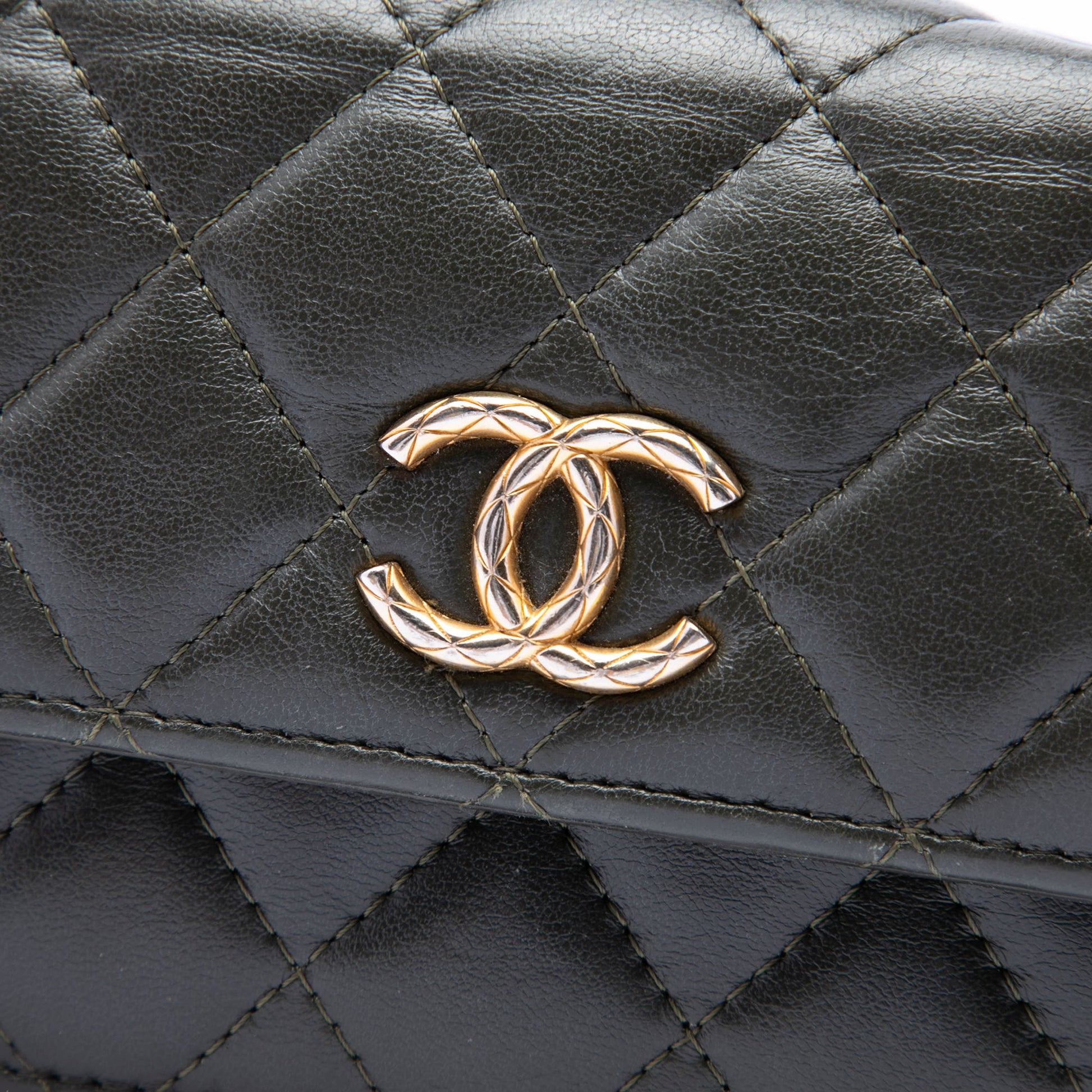 Chanel CC Quilted Lambskin Pillow Crush Flap Phone Holder with Chain