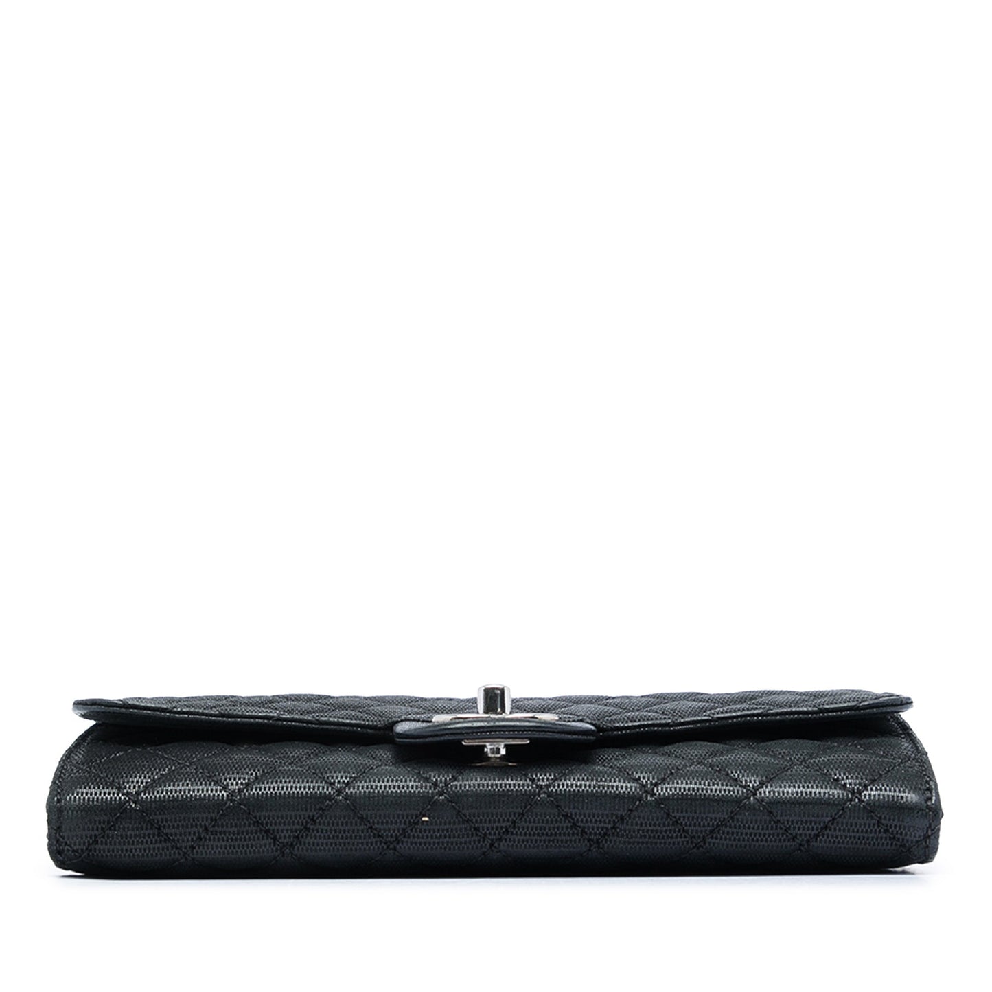 Chanel CC Quilted Iridescent Fabric East West Flap