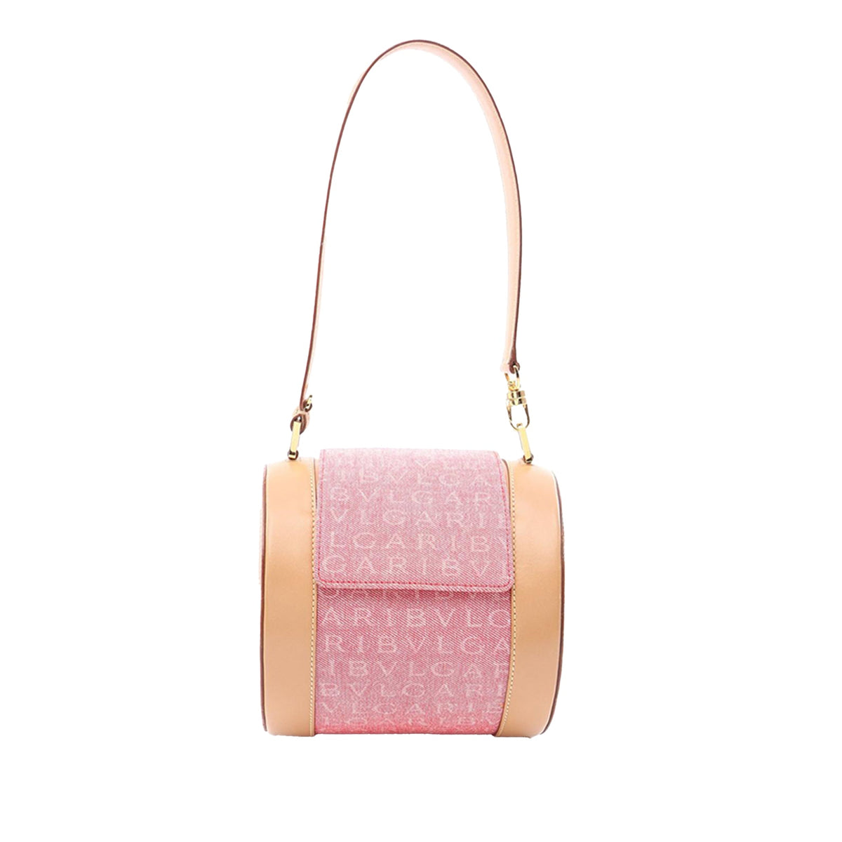 Bvlgari Logomania Canvas Cylinder Handbag