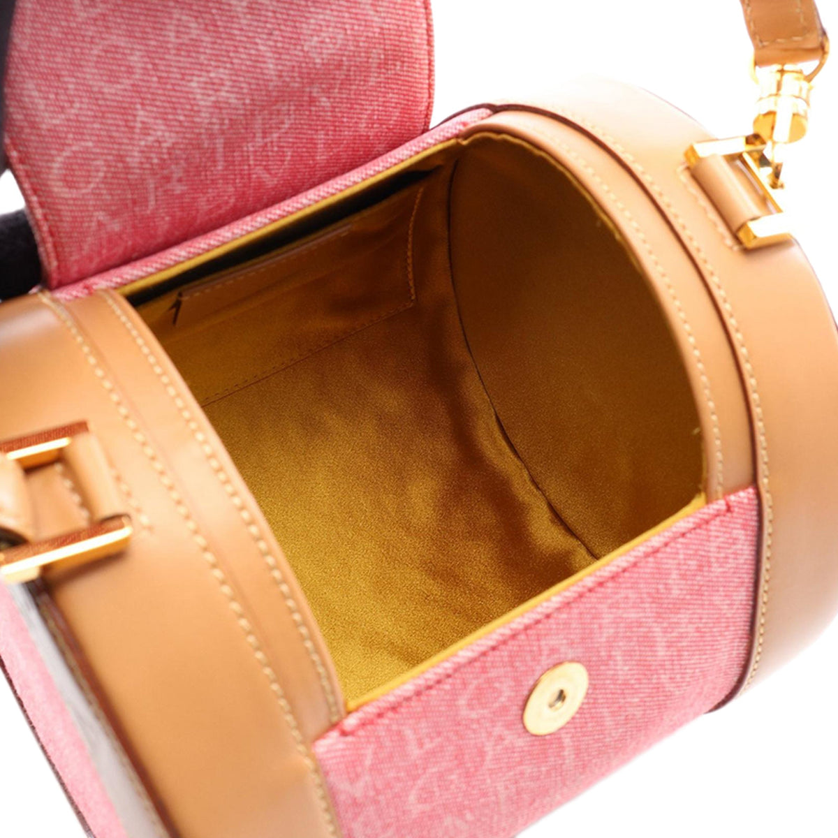 Bvlgari Logomania Canvas Cylinder Handbag