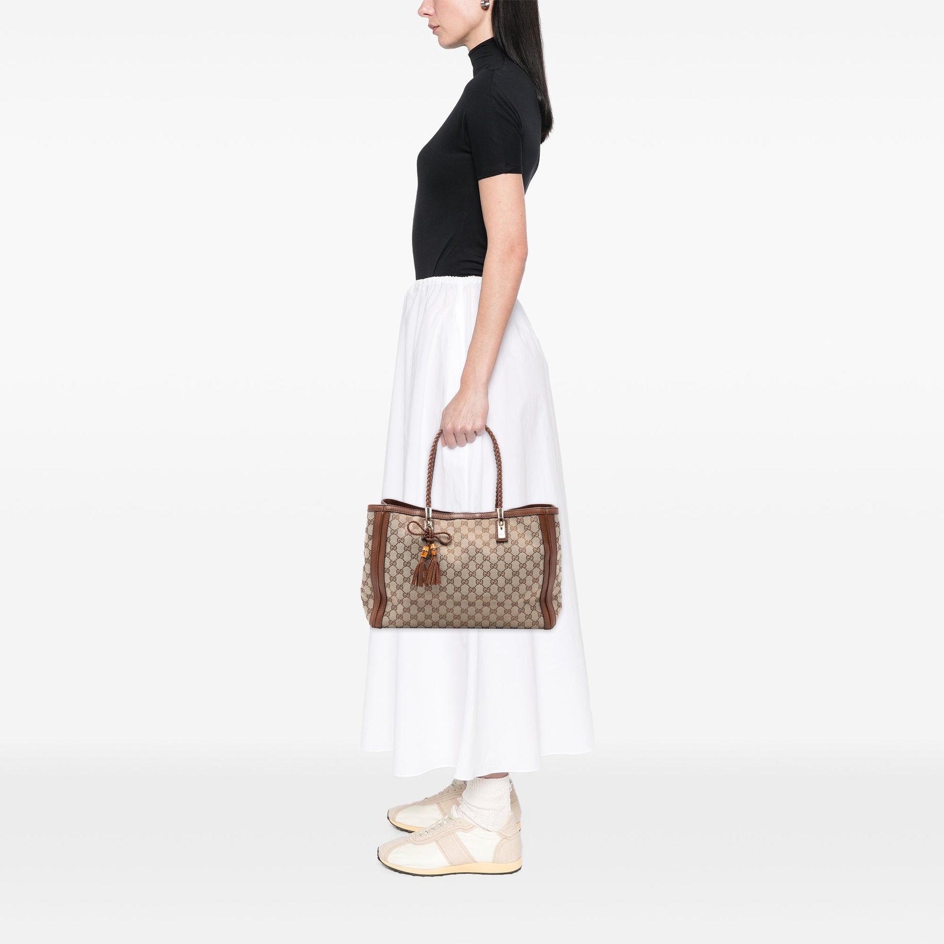 Gucci Medium GG Canvas Bella Tote