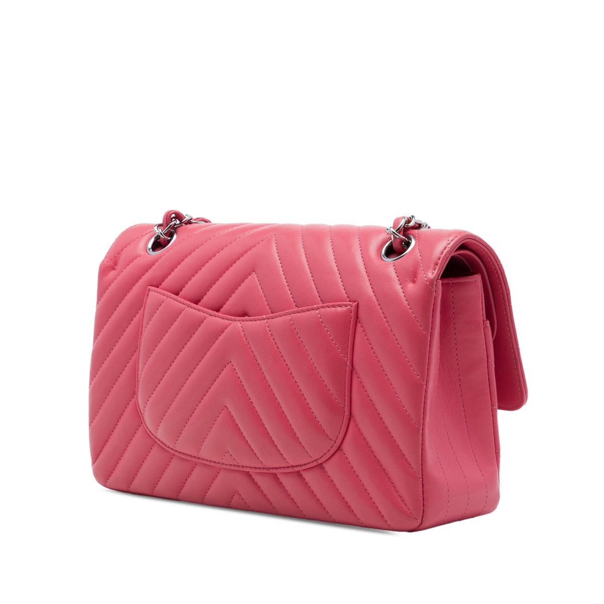 Chanel Medium Classic Chevron Lambskin Double Flap