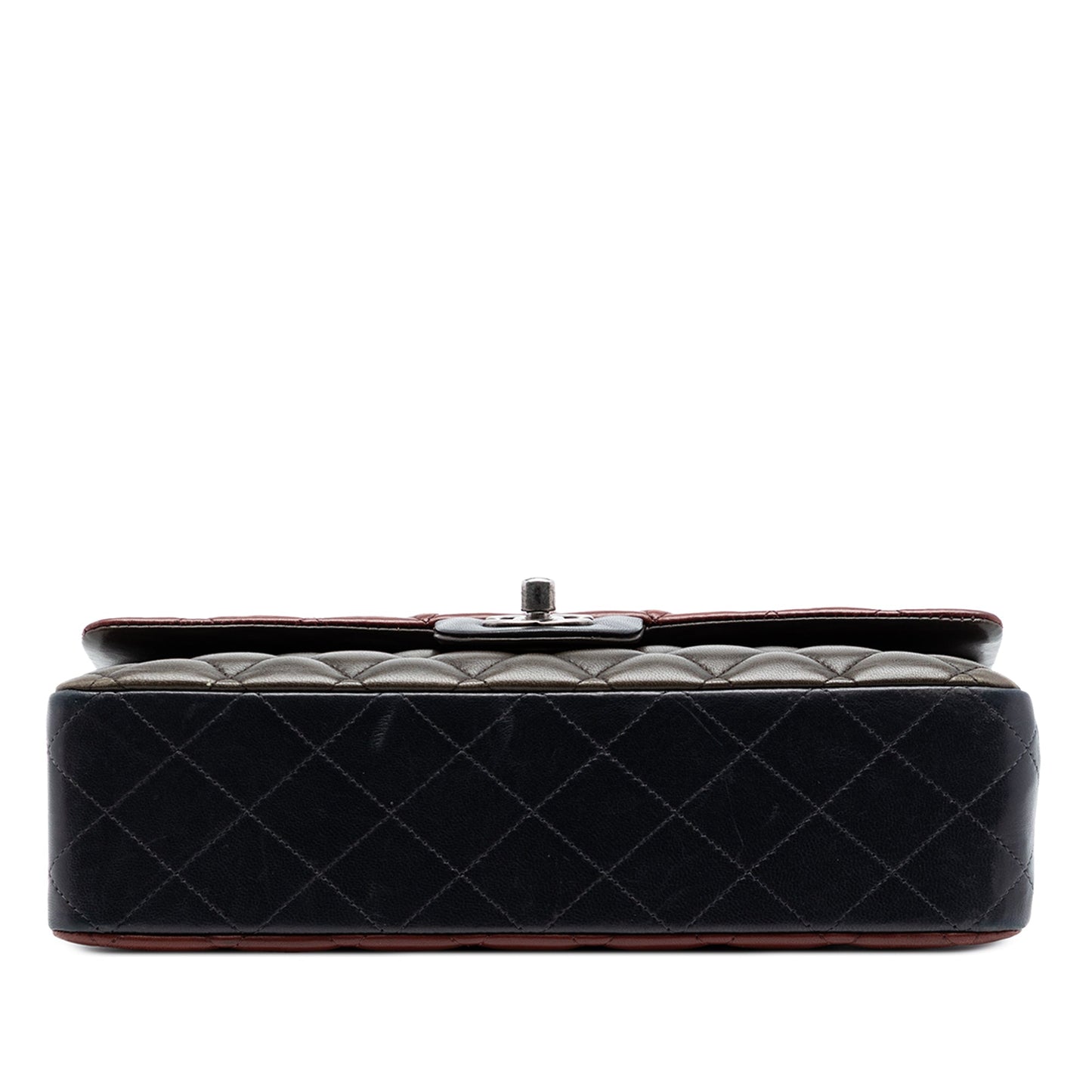Chanel Medium Classic Tricolor Lambskin Double Flap