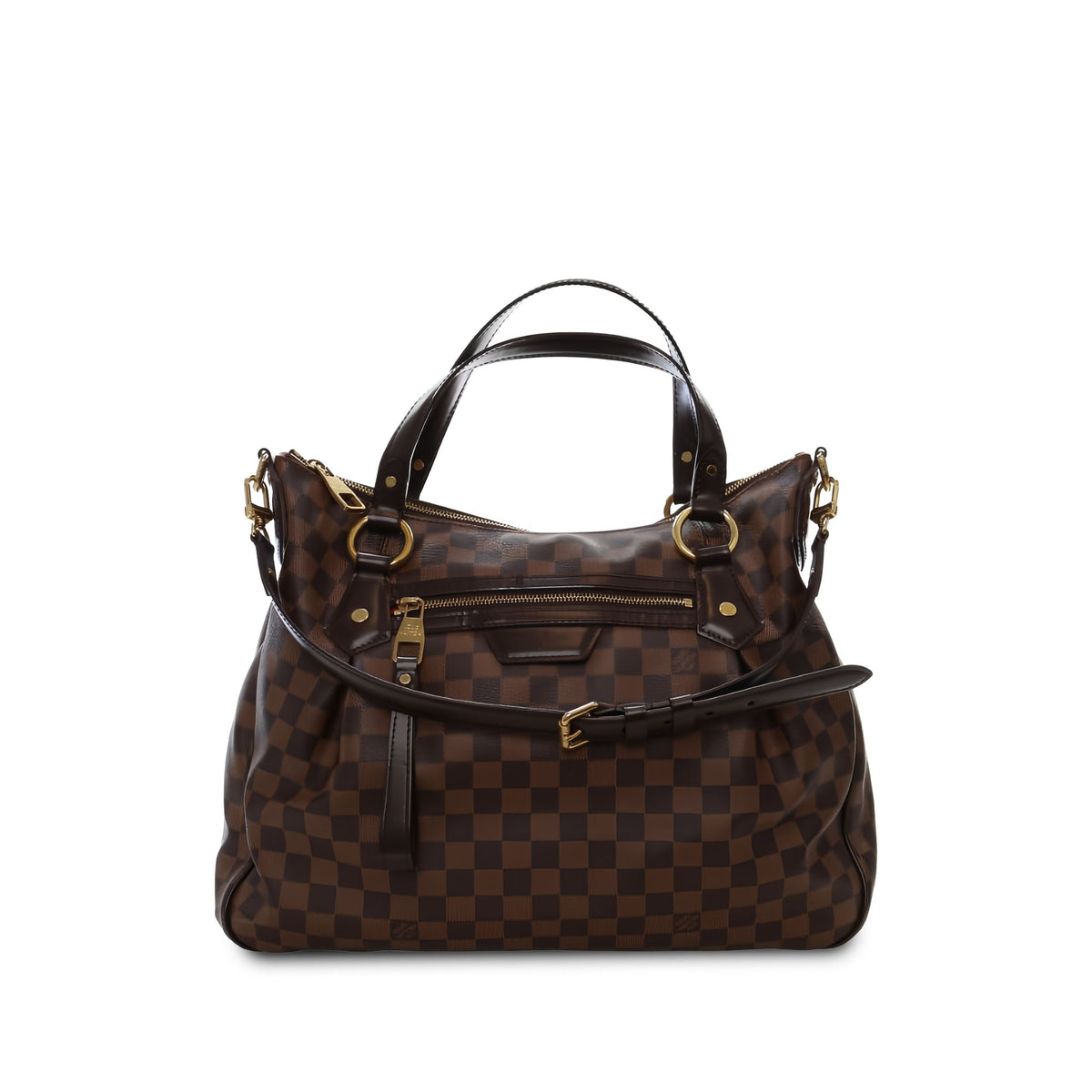 Louis Vuitton Damier Ebene Evora MM — Brown