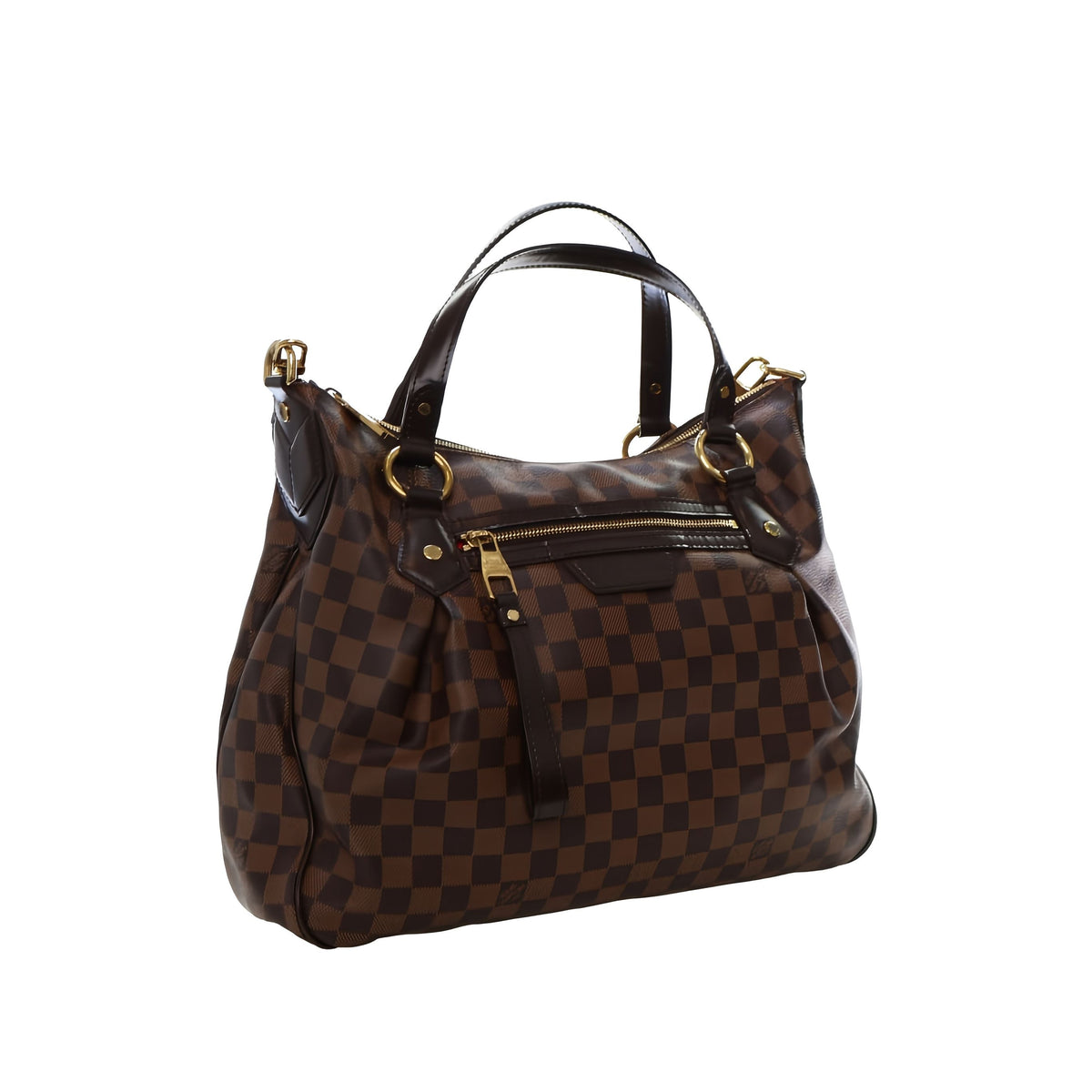 Louis Vuitton Damier Ebene Evora MM — Brown