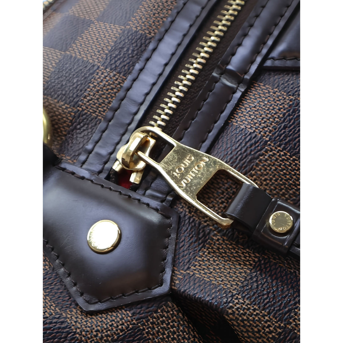 Louis Vuitton Damier Ebene Evora MM — Brown