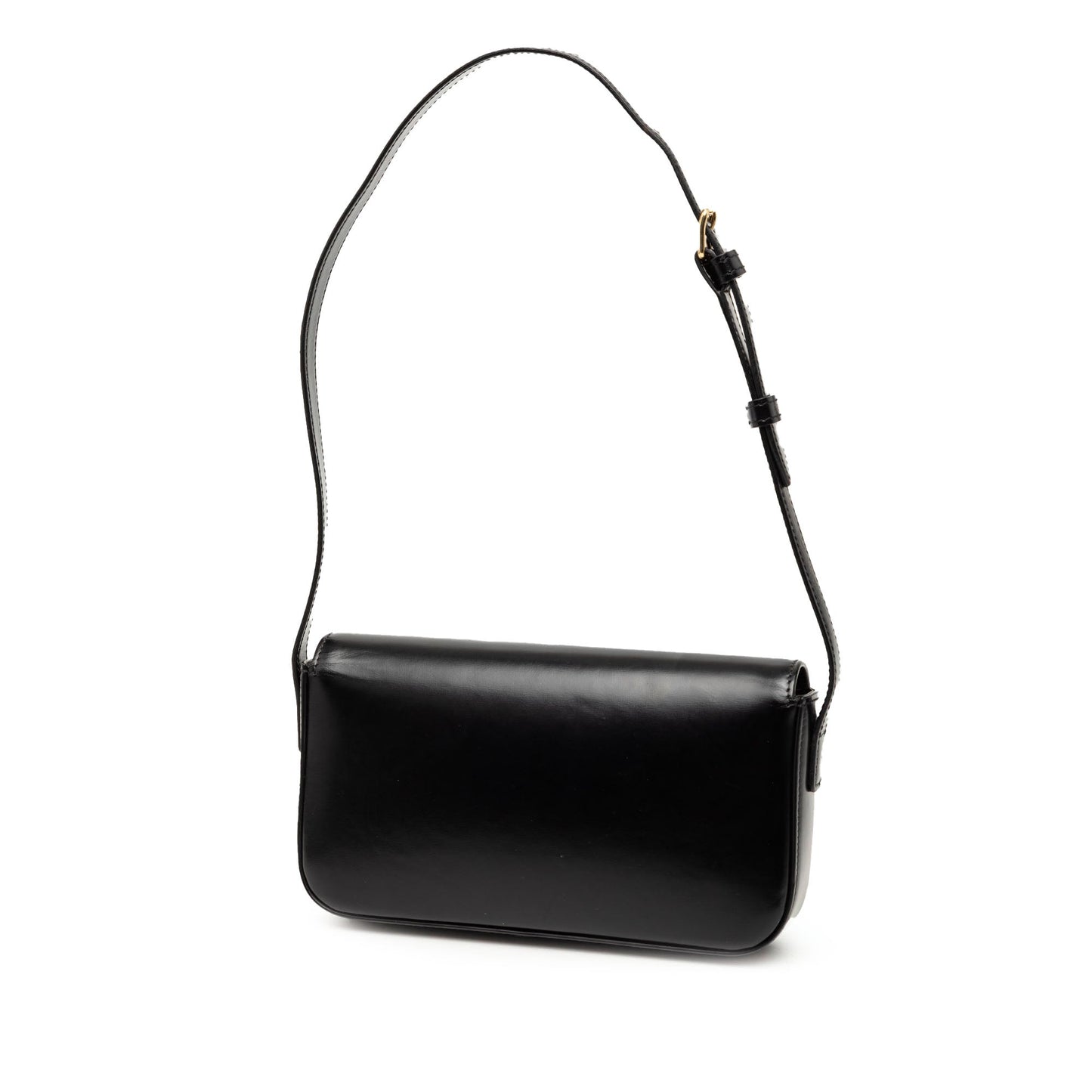 Celine Shiny Calfskin Triomphe Claude Shoulder Bag