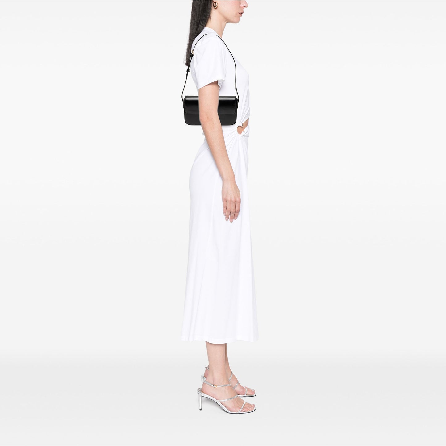 Celine Shiny Calfskin Triomphe Claude Shoulder Bag