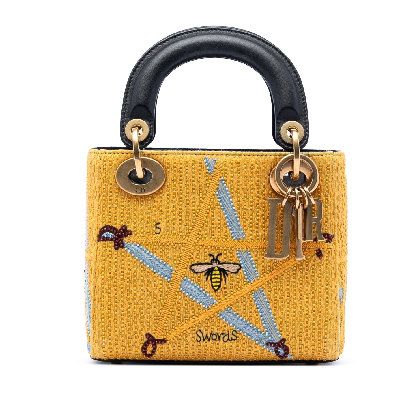 Dior Mini Embroidered Canvas Swords Lady Dior