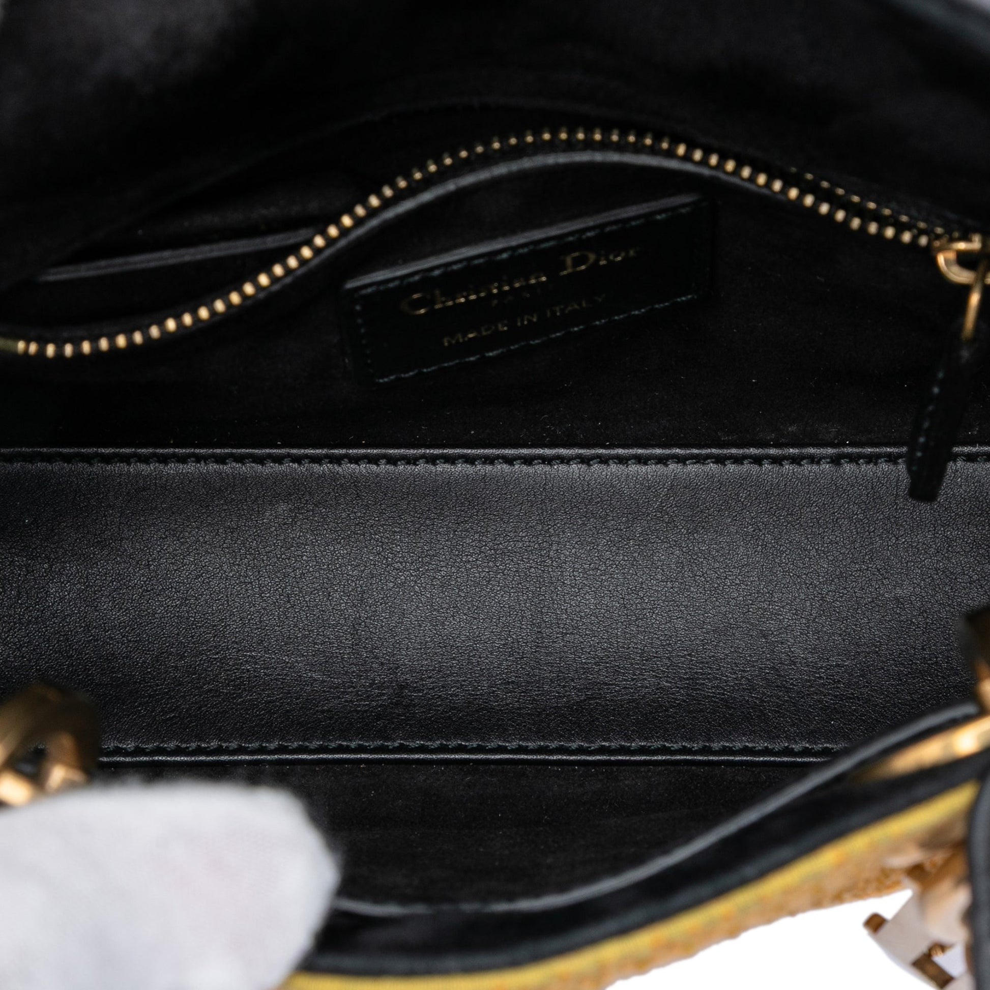 Dior Mini Embroidered Canvas Swords Lady Dior