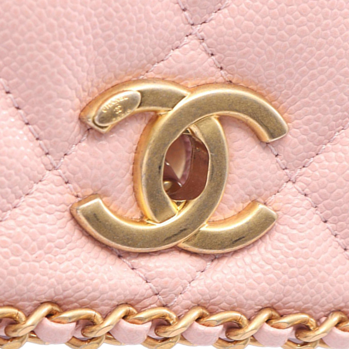 Chanel CC Quilted Caviar Chain Around Flap