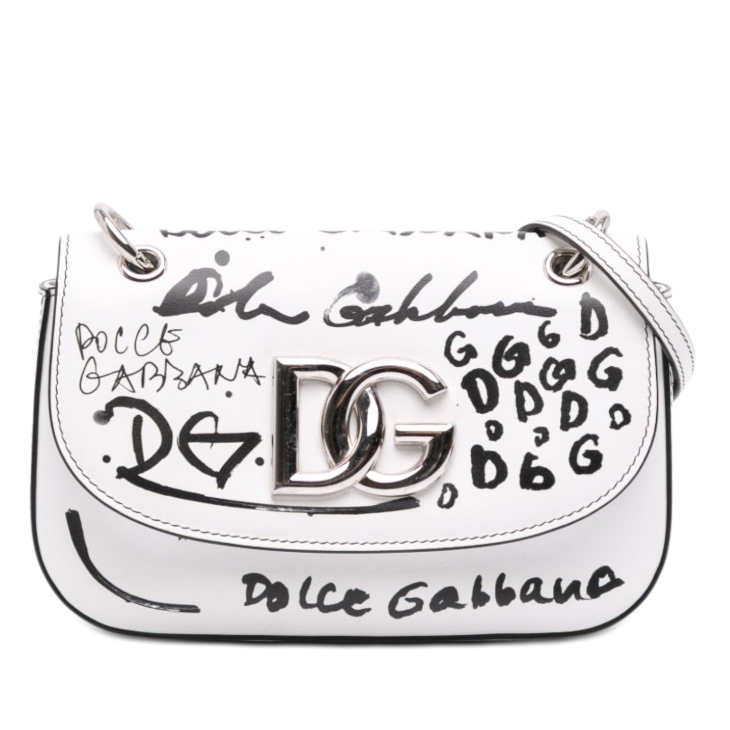 Dolce & Gabbana Small Calfskin Millenial Graffiti Crossbody