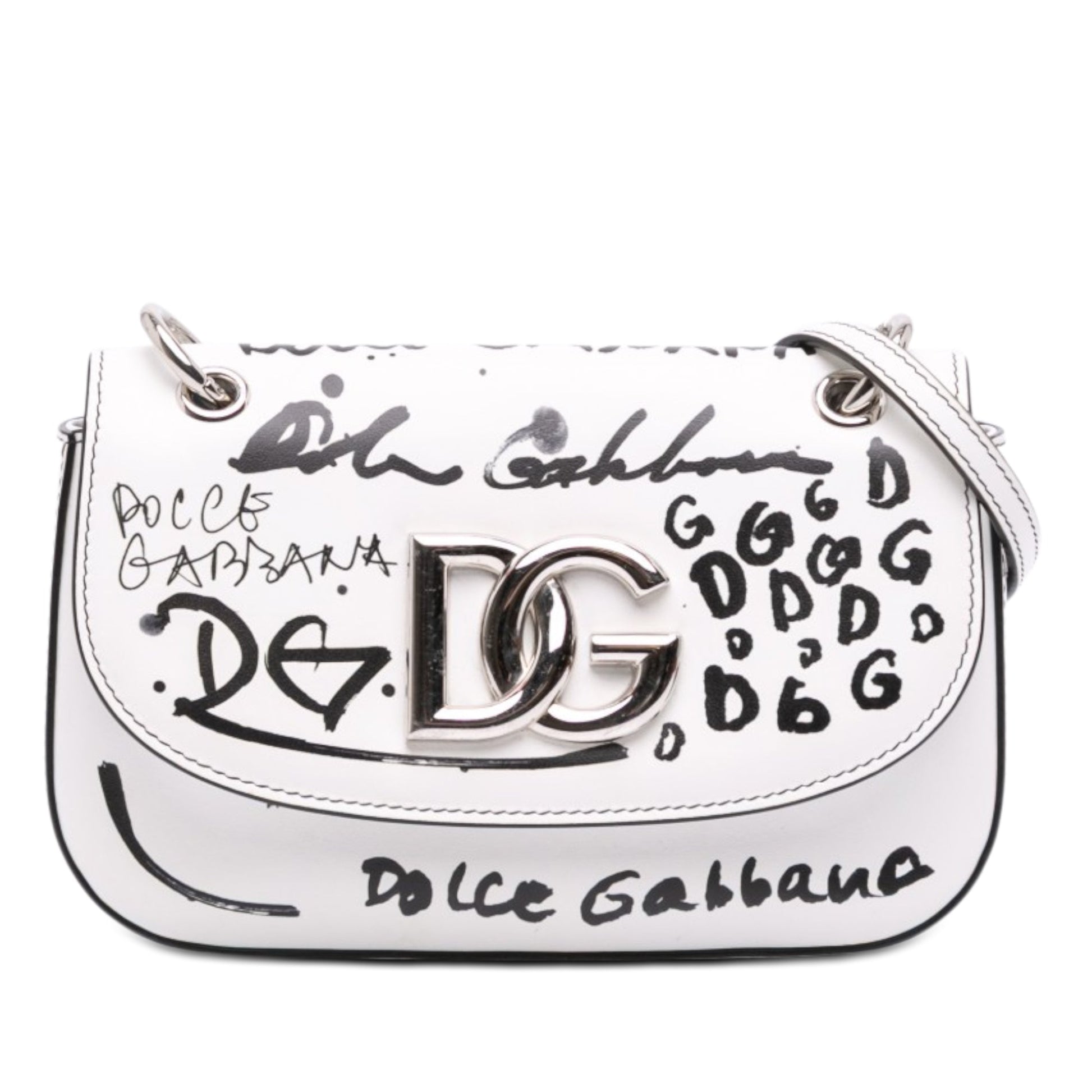 Dolce & Gabbana Small Calfskin Millenial Graffiti Crossbody