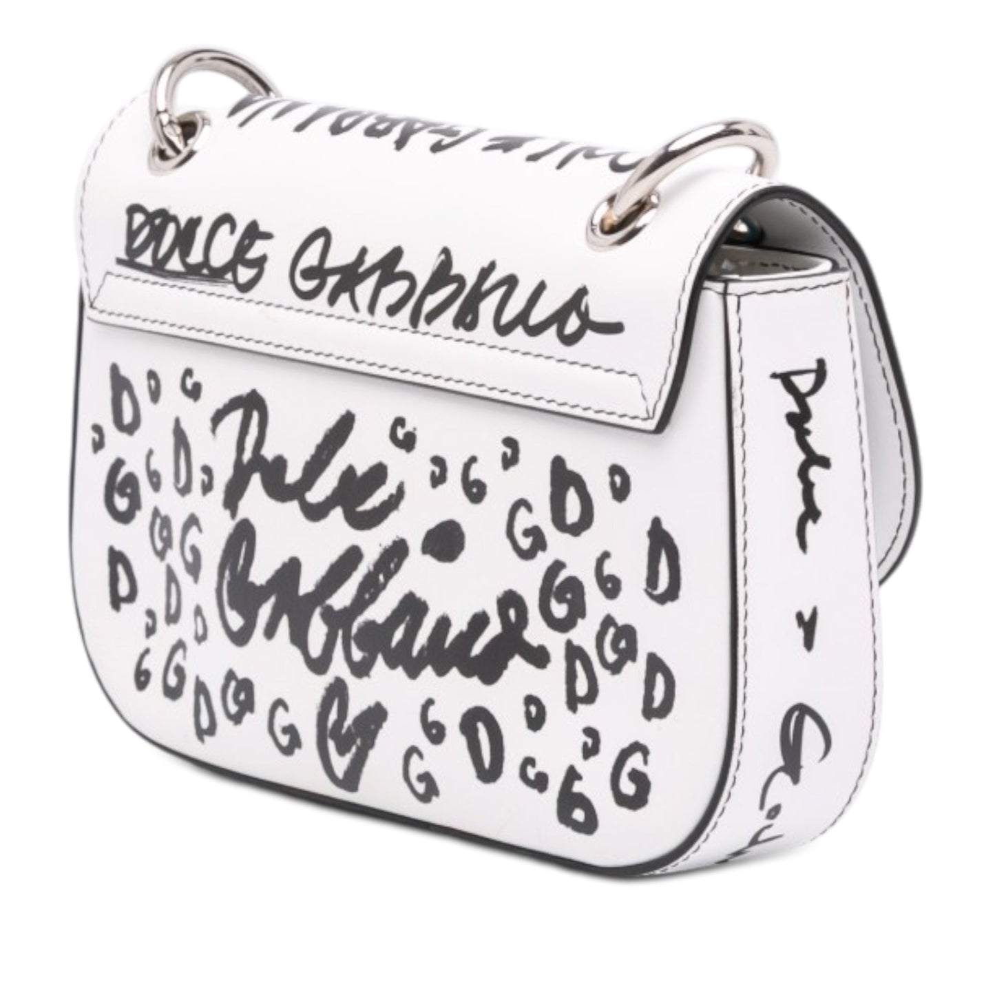 Dolce & Gabbana Small Calfskin Millenial Graffiti Crossbody
