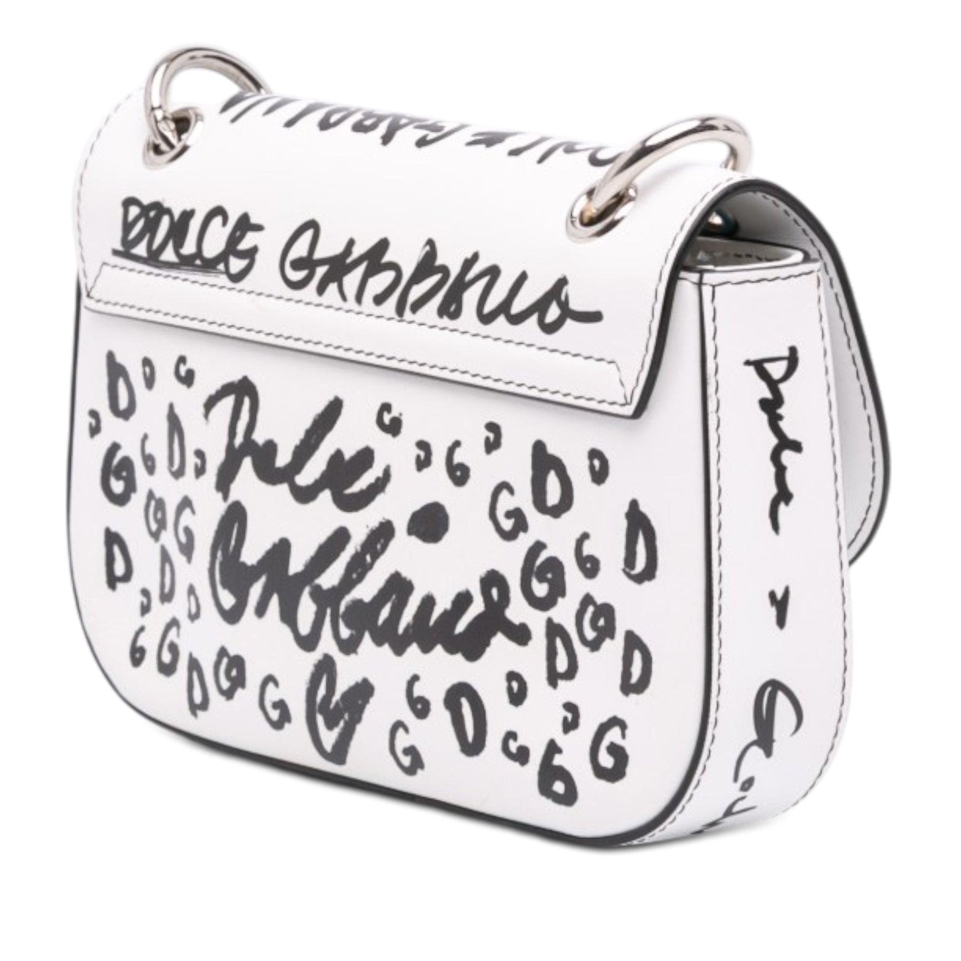 Dolce & Gabbana Small Calfskin Millenial Graffiti Crossbody