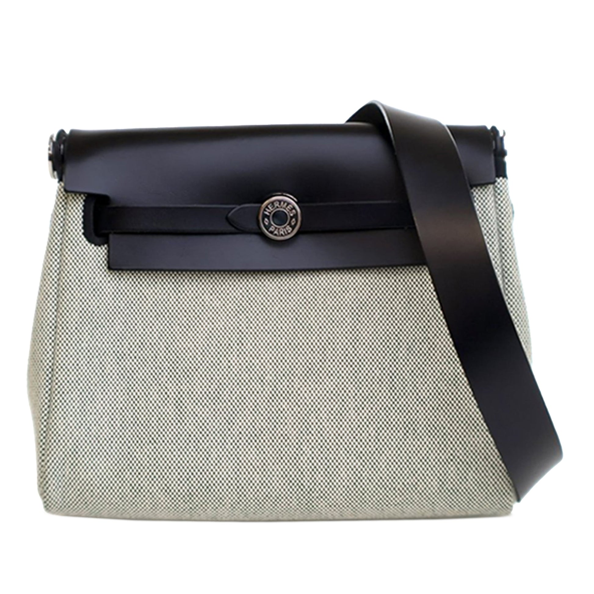 HermÃ¨s Military Toile and Vache Hunter Herbag Zip 20