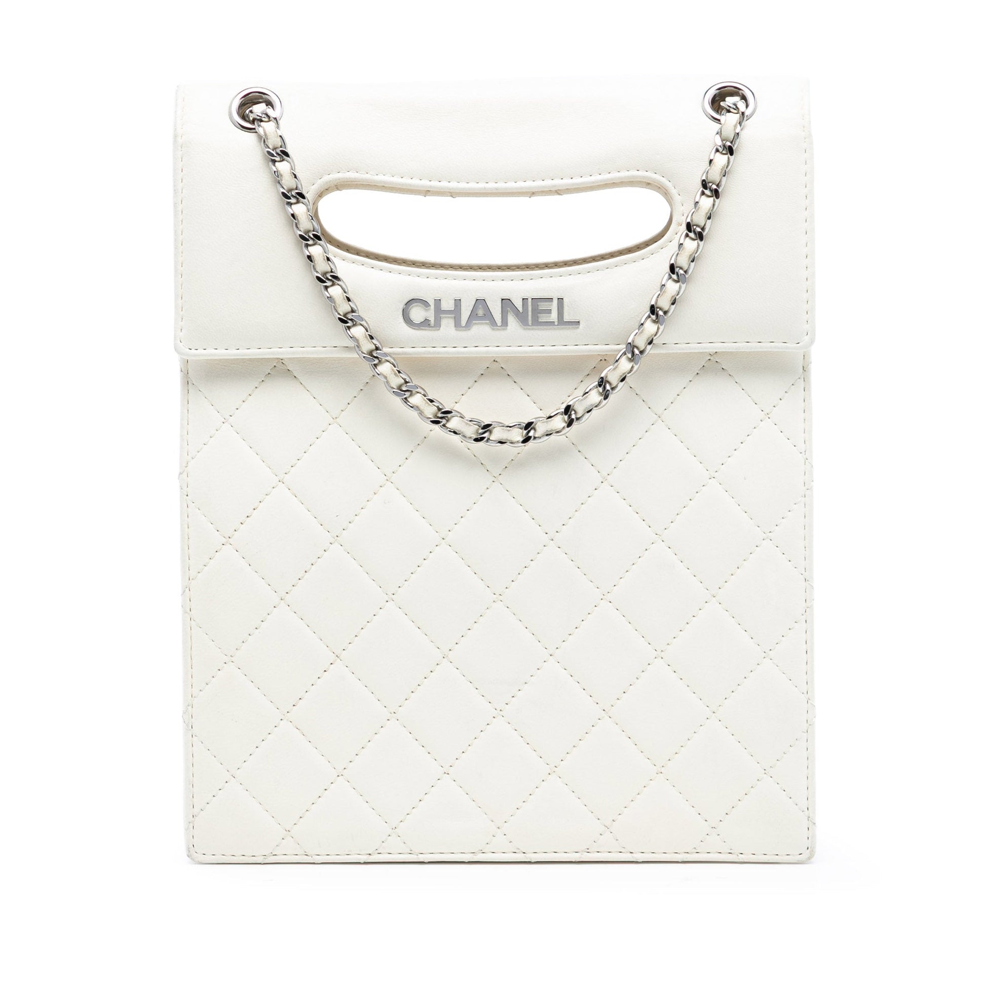 Chanel Quilted Lambskin Delivery Cutout Handle Bag