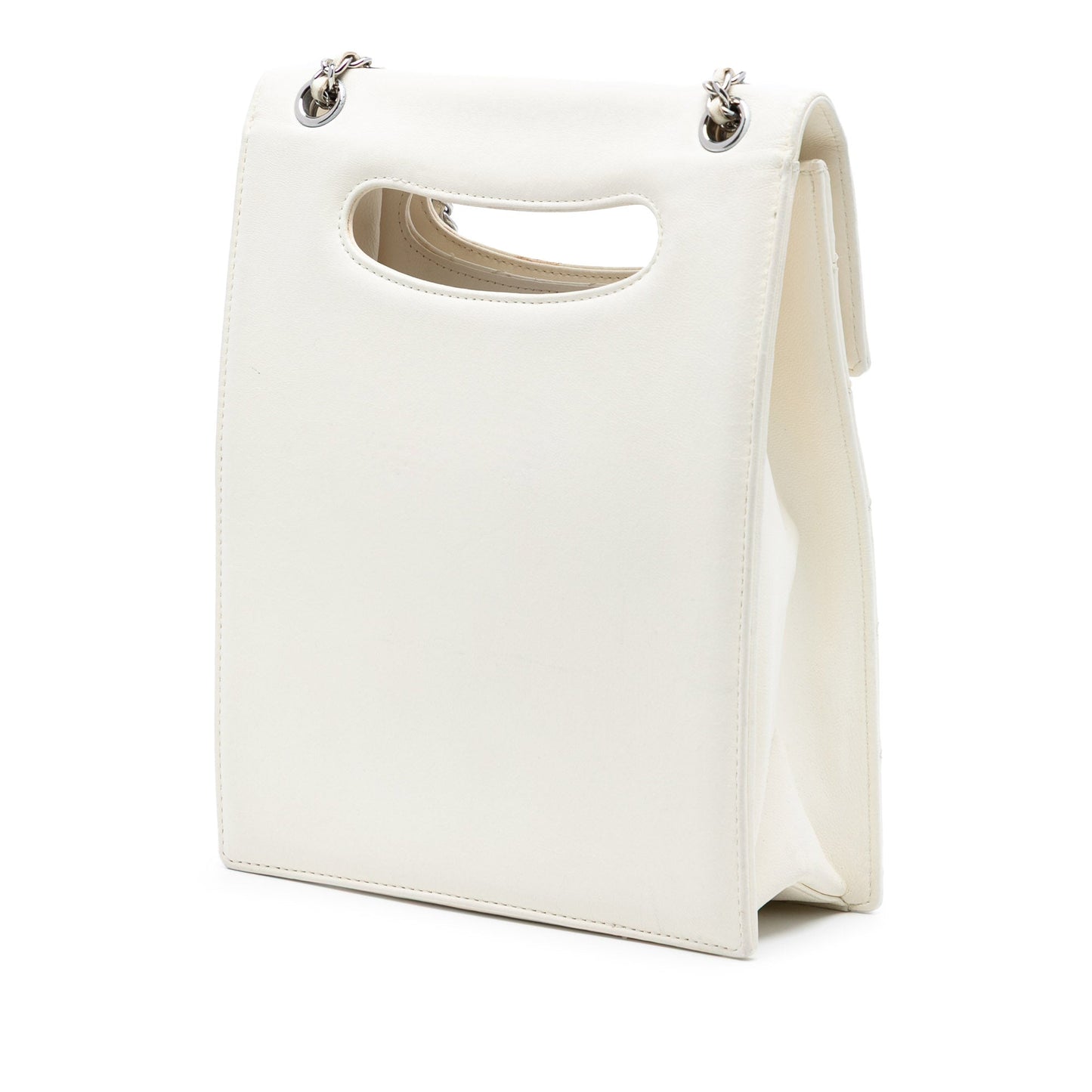 Chanel Quilted Lambskin Delivery Cutout Handle Bag