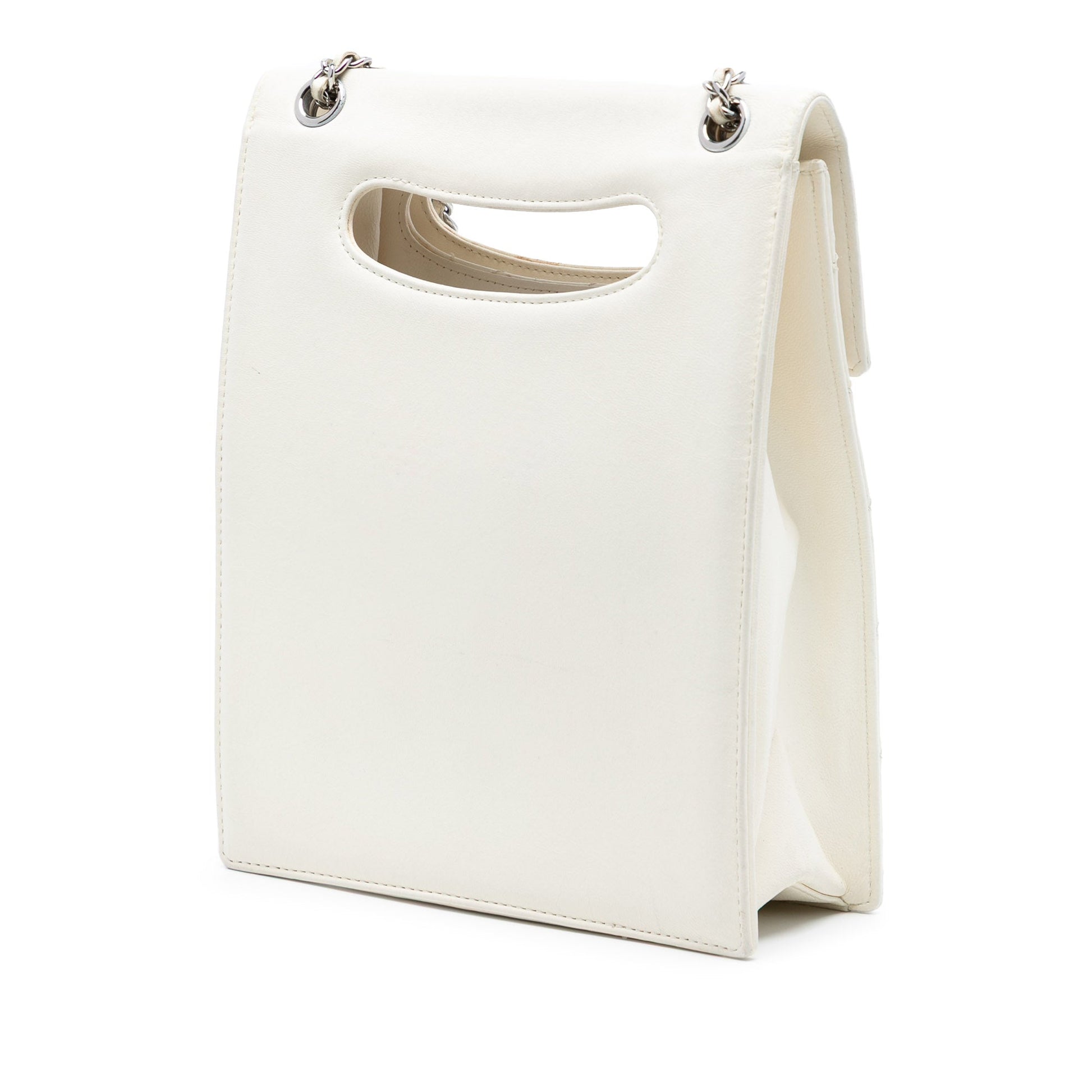 Chanel Quilted Lambskin Delivery Cutout Handle Bag