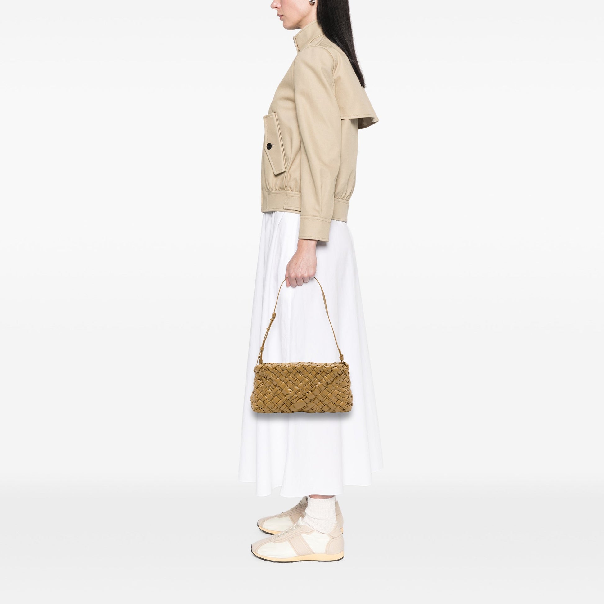 Bottega Veneta Nappa Intrecciato Kalimero Cha Cha Shoulder Bag