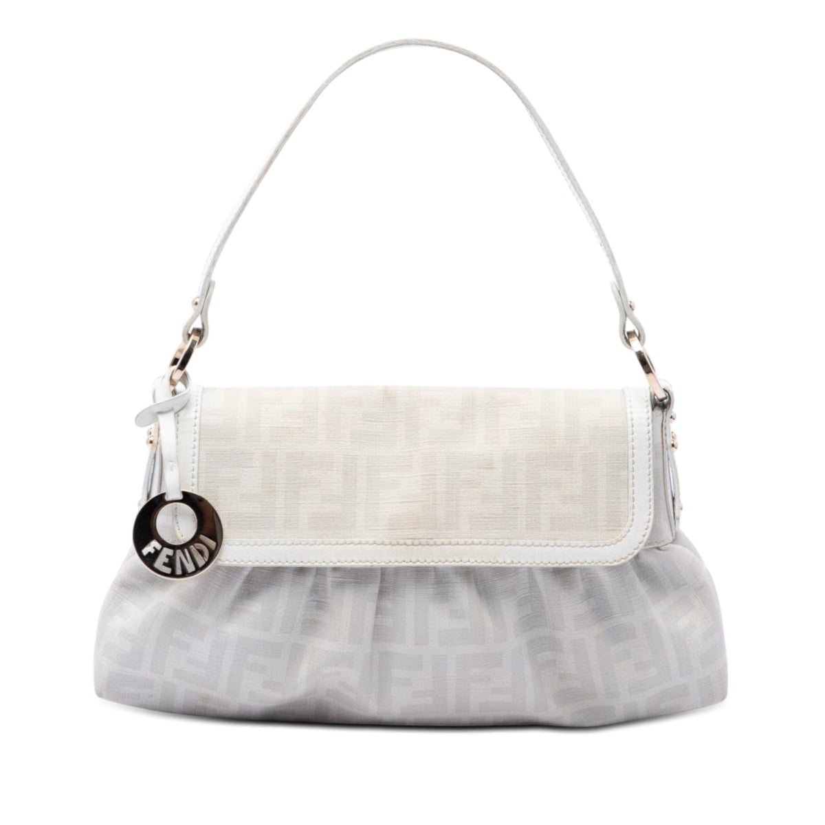 Fendi Small Zucca Coated Canvas Chef Shoulder Bag