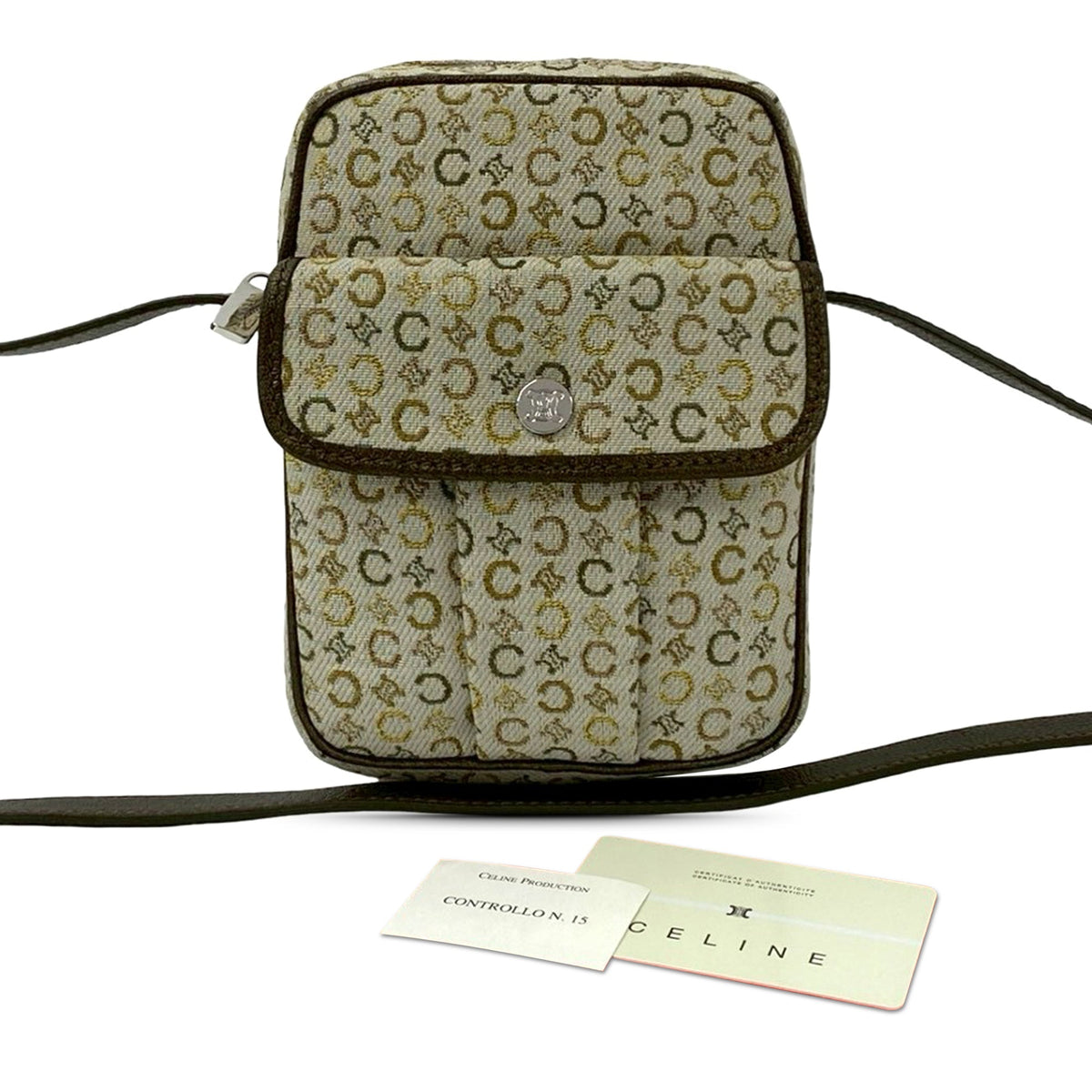 Celine C Macadam Canvas Crossbody