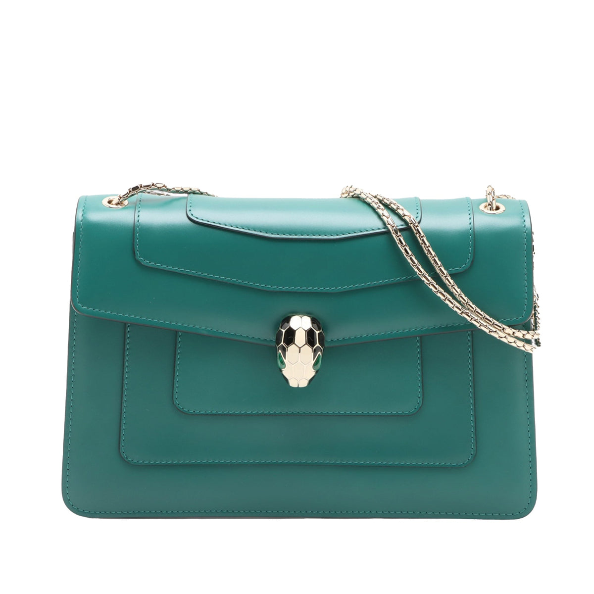 Bvlgari Medium Calfskin Serpenti Forever Shoulder Bag