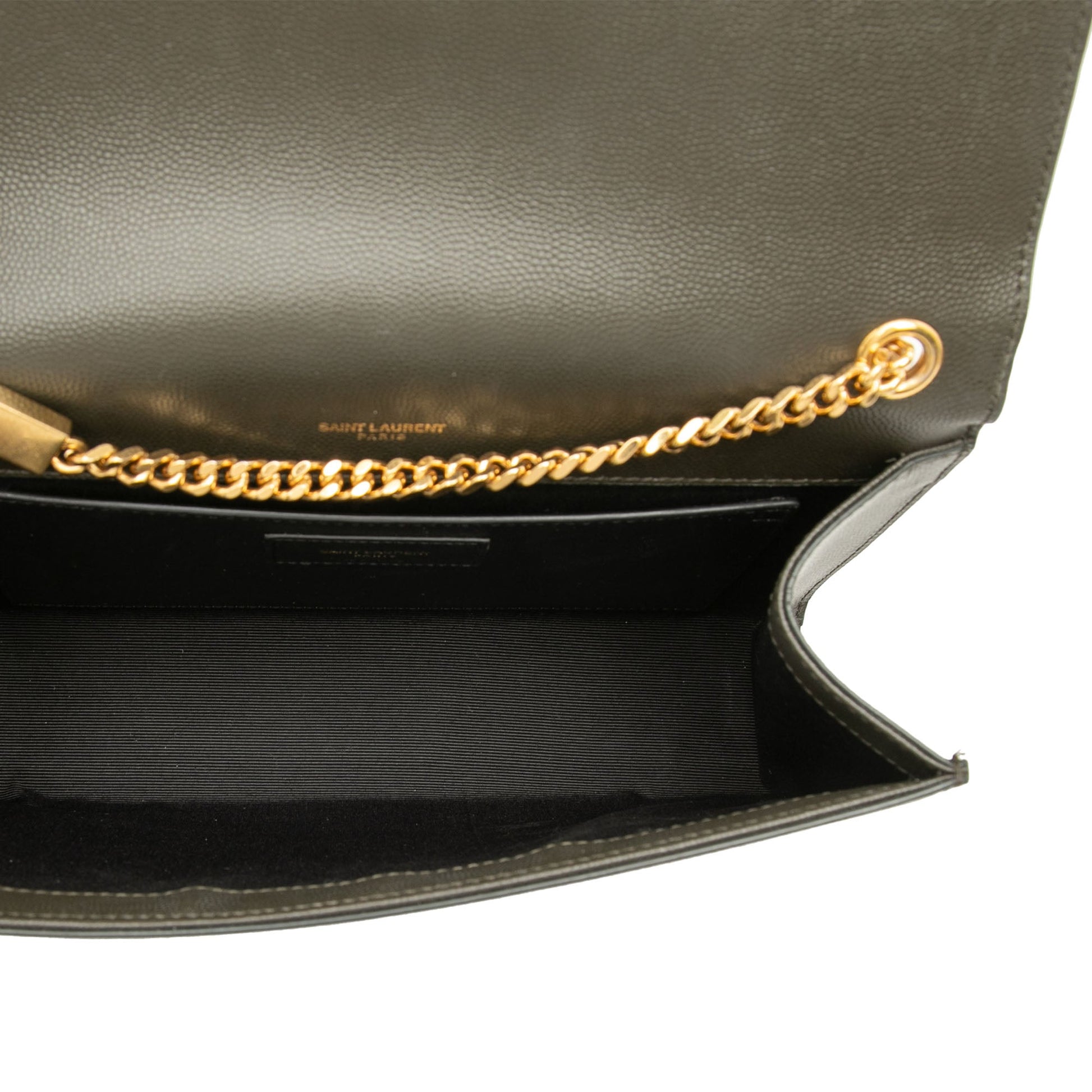 Saint Laurent Medium Grain de Poudre Monogram Kate Tassel Crossbody