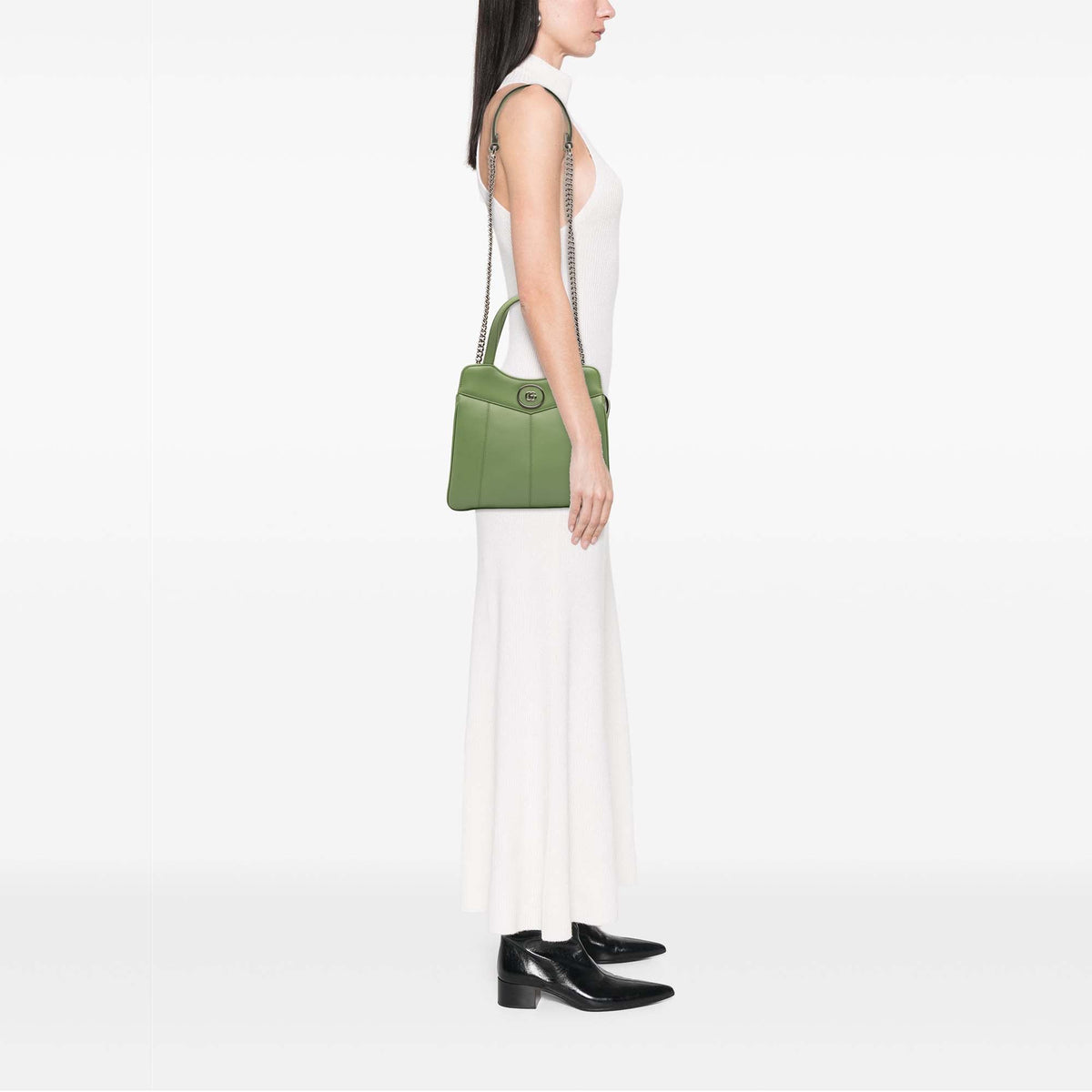 Gucci Small Leather Petite GG Tote